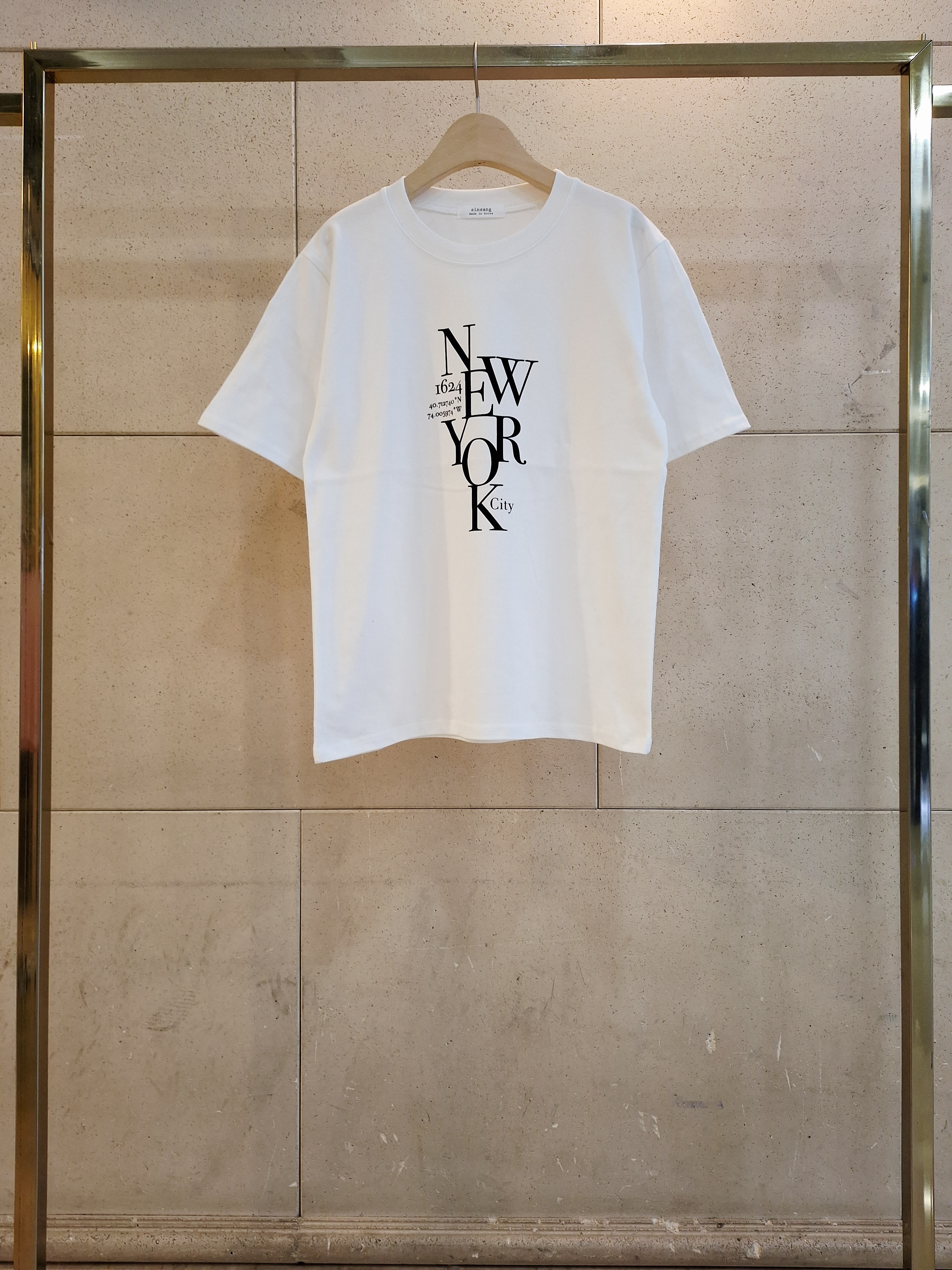 ラウンドネック半袖レタリングTシャツ | 詳細画像12