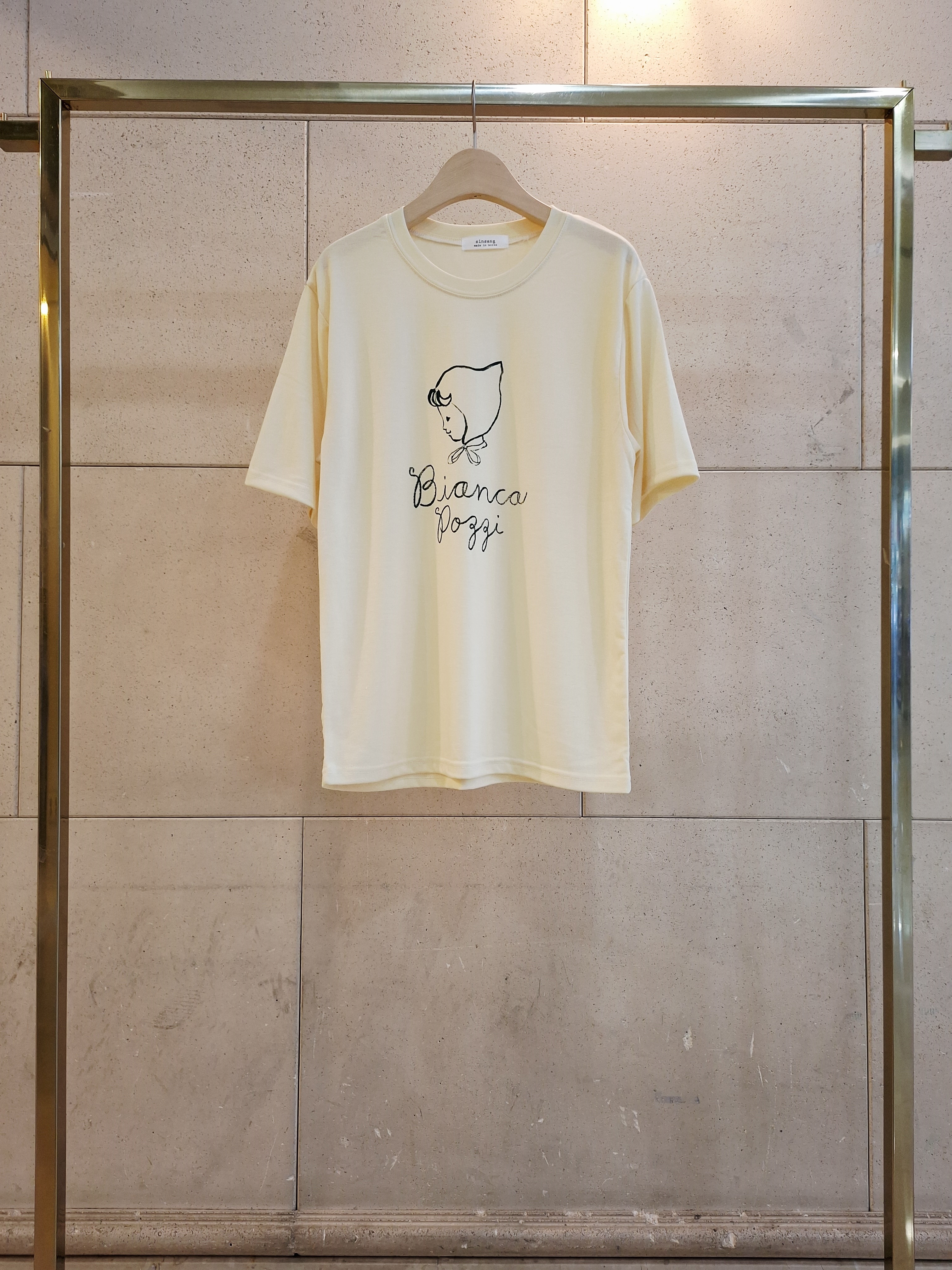 ラウンドネックルーズ半袖レタリングTシャツ | 詳細画像12