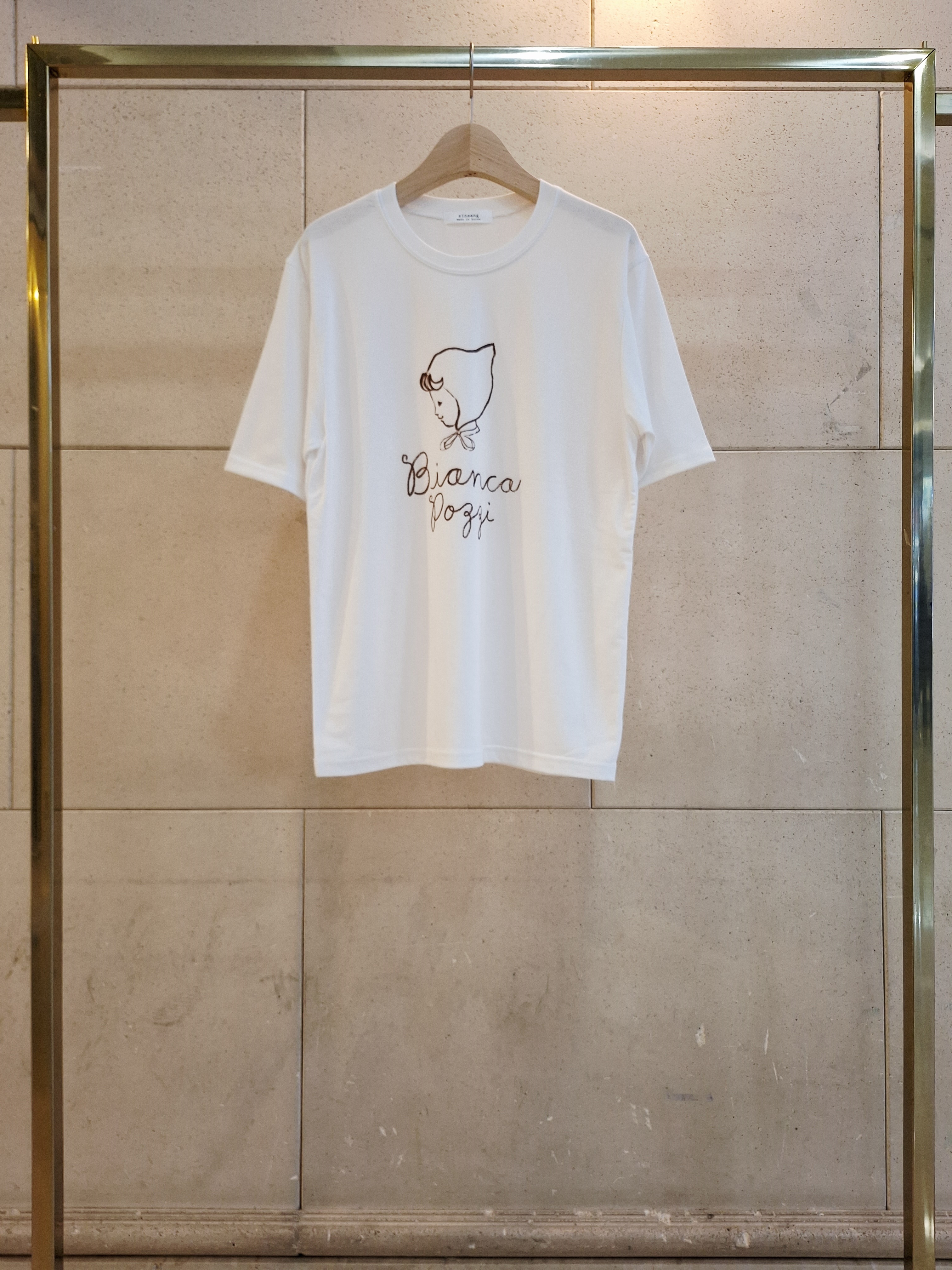 ラウンドネックルーズ半袖レタリングTシャツ | 詳細画像13