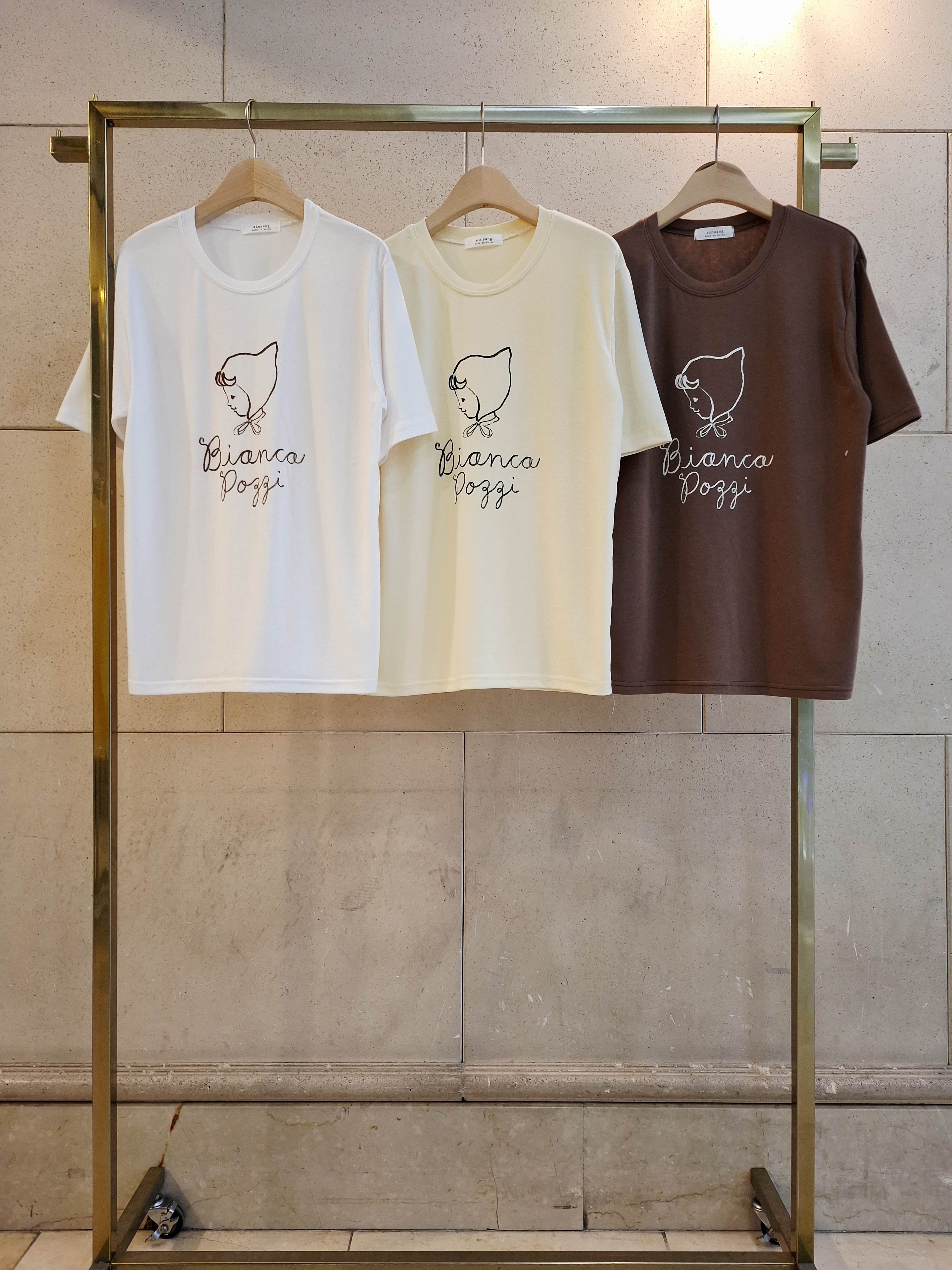 ラウンドネックルーズ半袖レタリングTシャツ | 詳細画像14