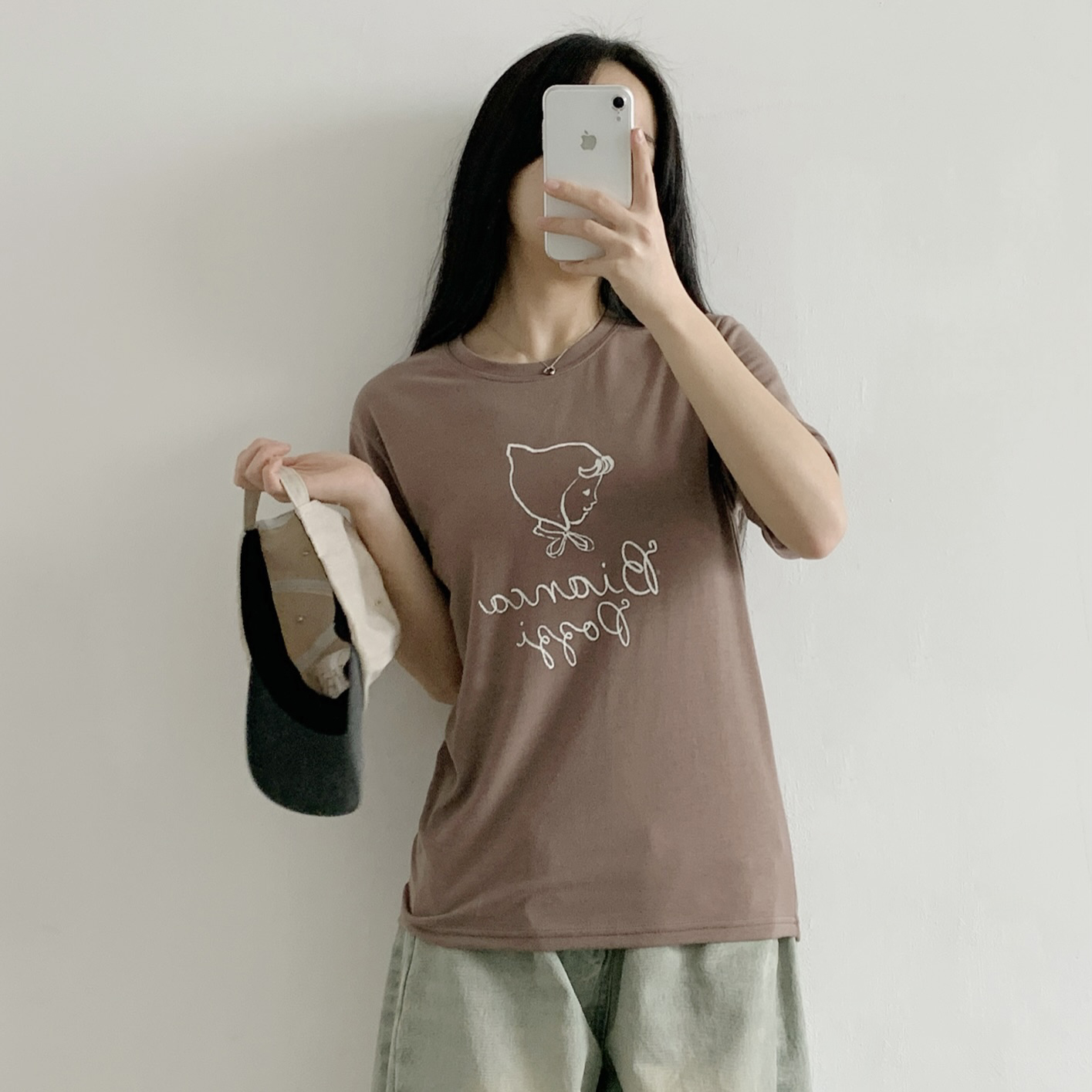 ラウンドネックルーズ半袖レタリングTシャツ | 詳細画像4