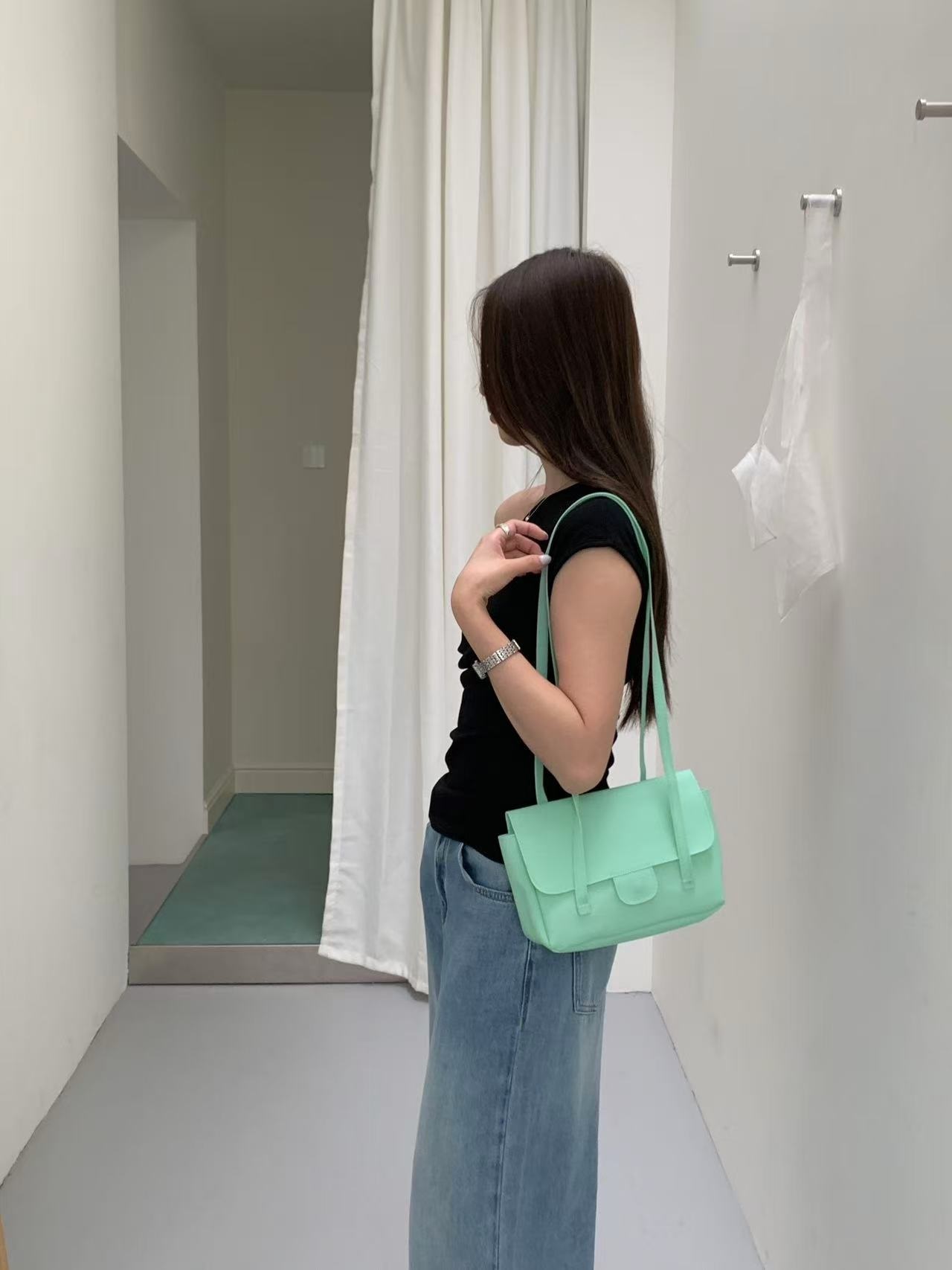 マグネットボタン無地トートバッグ | 詳細画像12