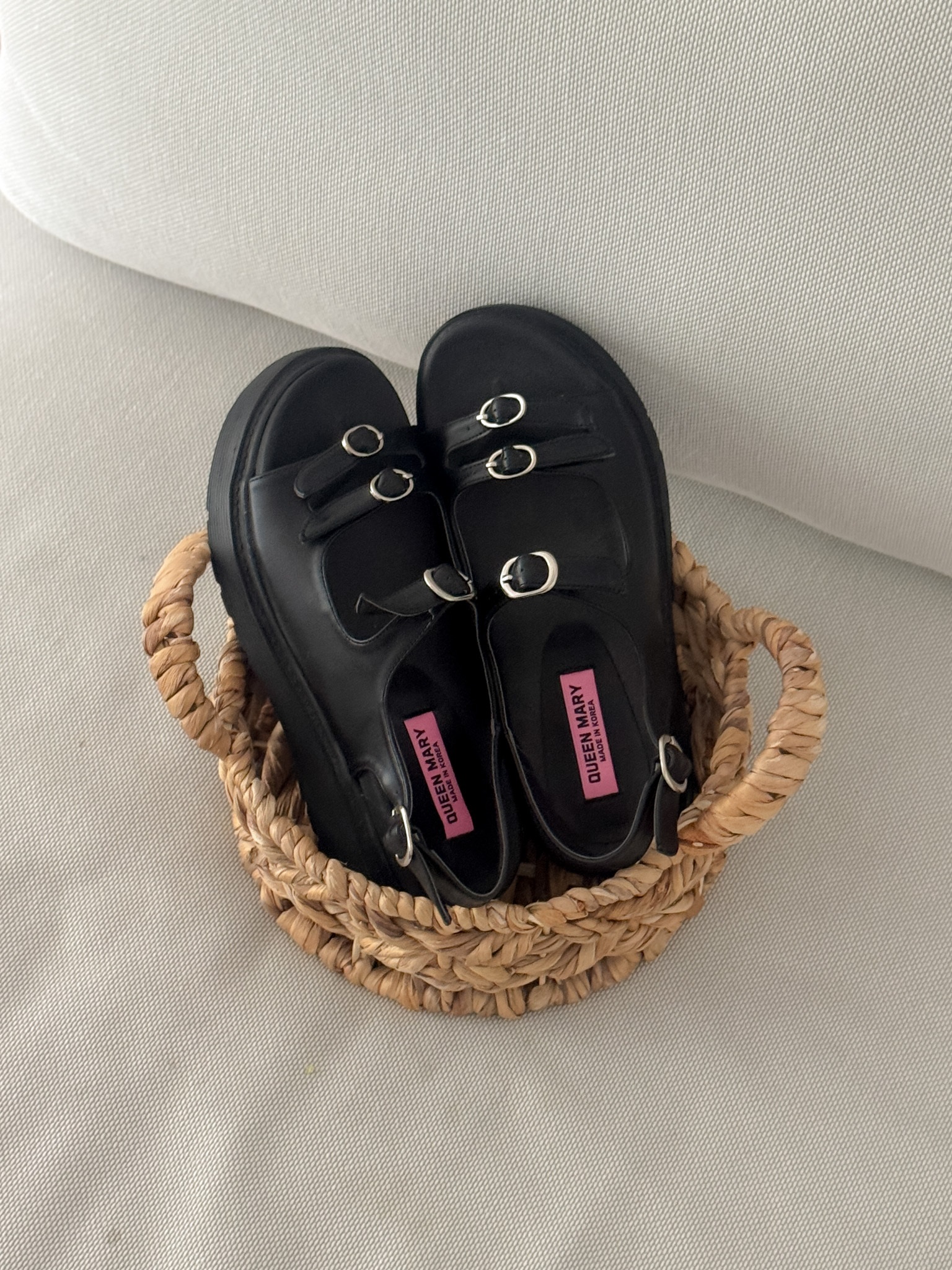 レザー調バックル配色サンダル | 詳細画像6