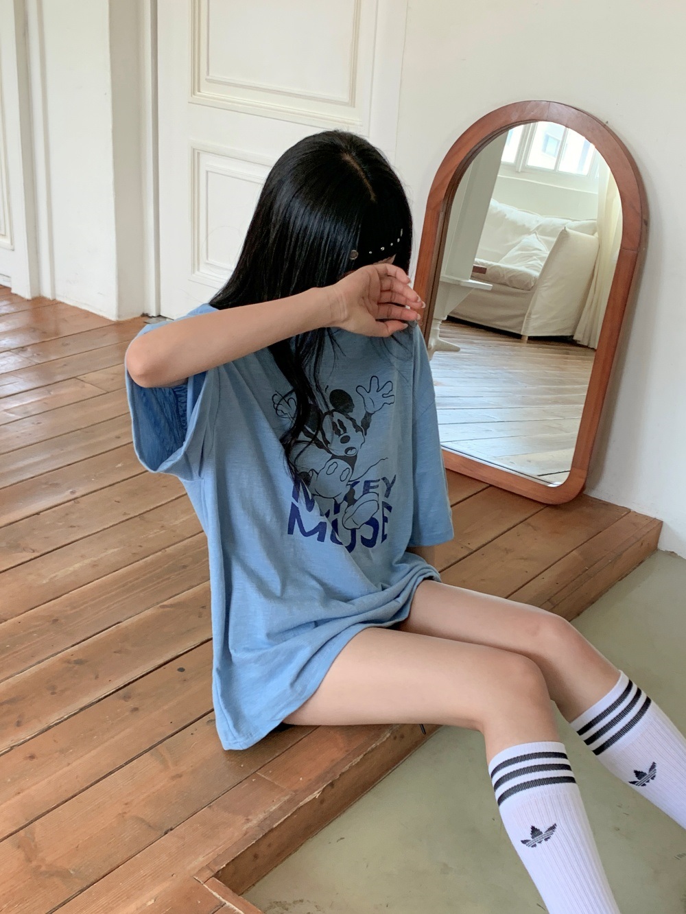 コットンオーバーサイズ半袖プリントTシャツ | 詳細画像2