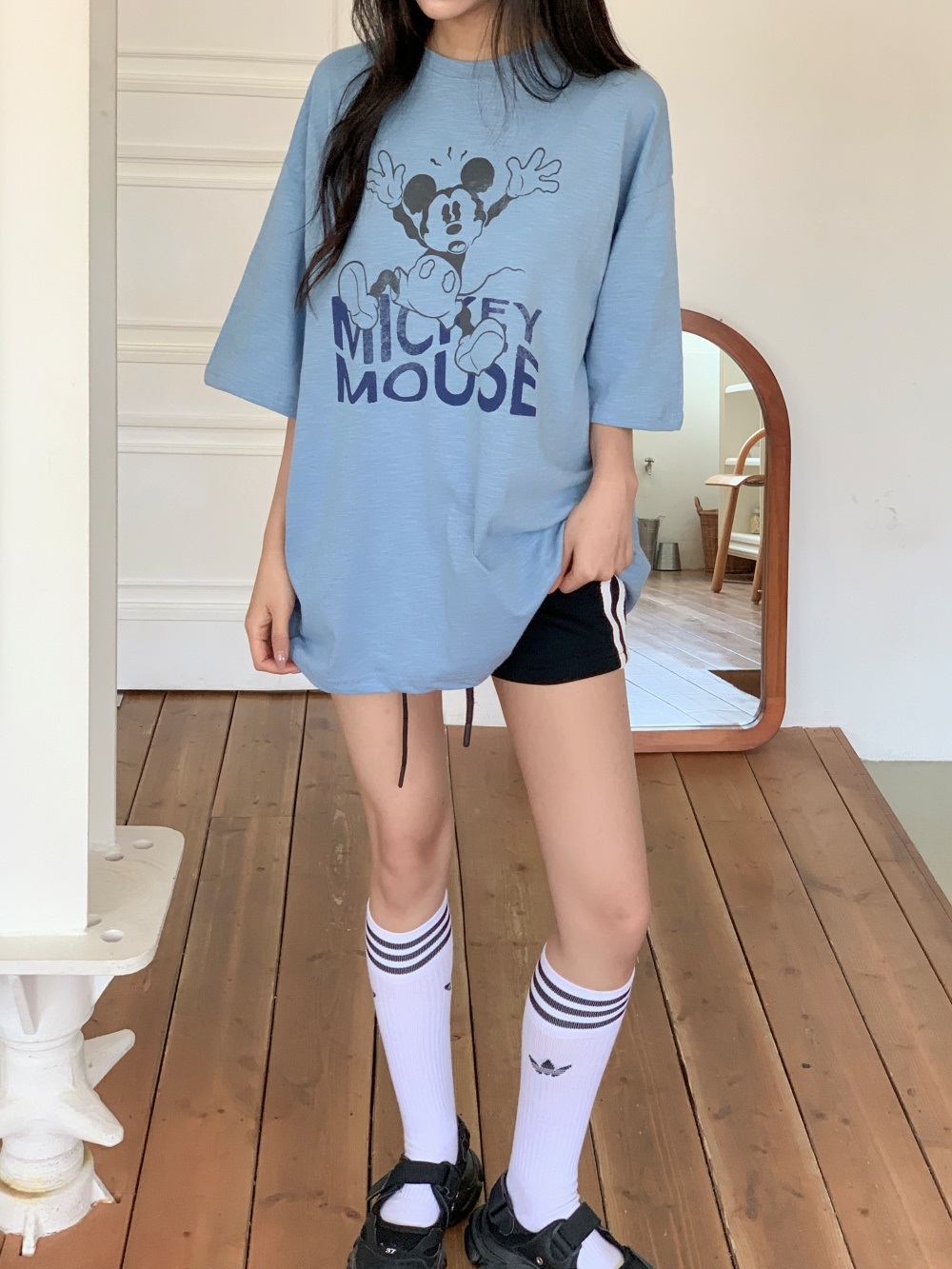 コットンオーバーサイズ半袖プリントTシャツ | 詳細画像3