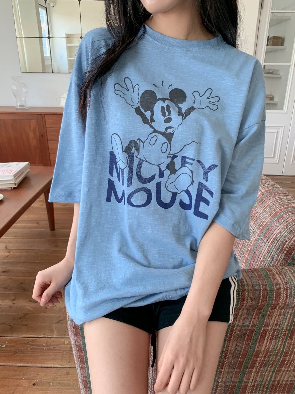 コットンオーバーサイズ半袖プリントTシャツ | 詳細画像4