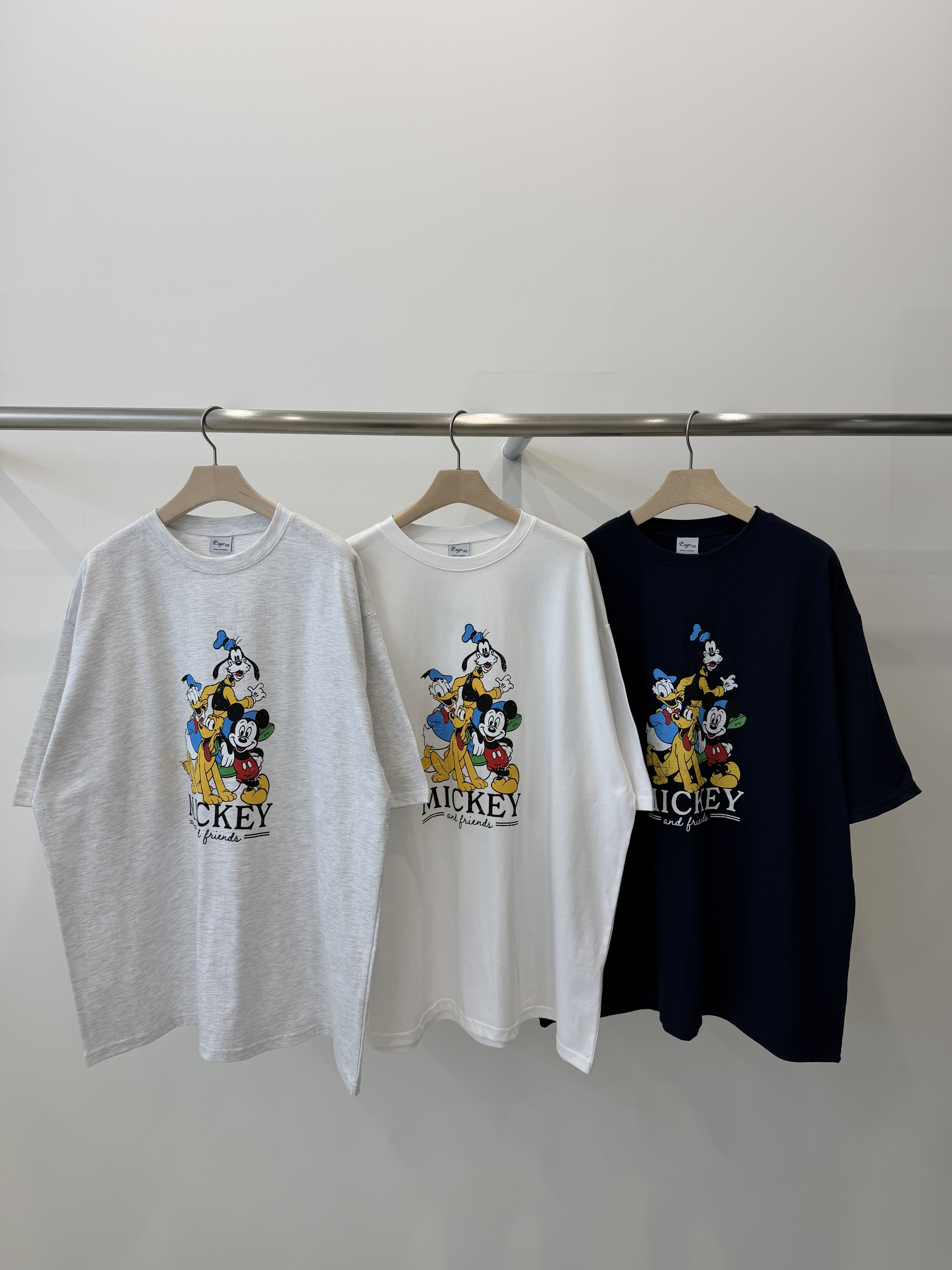 コットンラウンドネックオーバーサイズルーズドロップショルダープリント | 詳細画像6