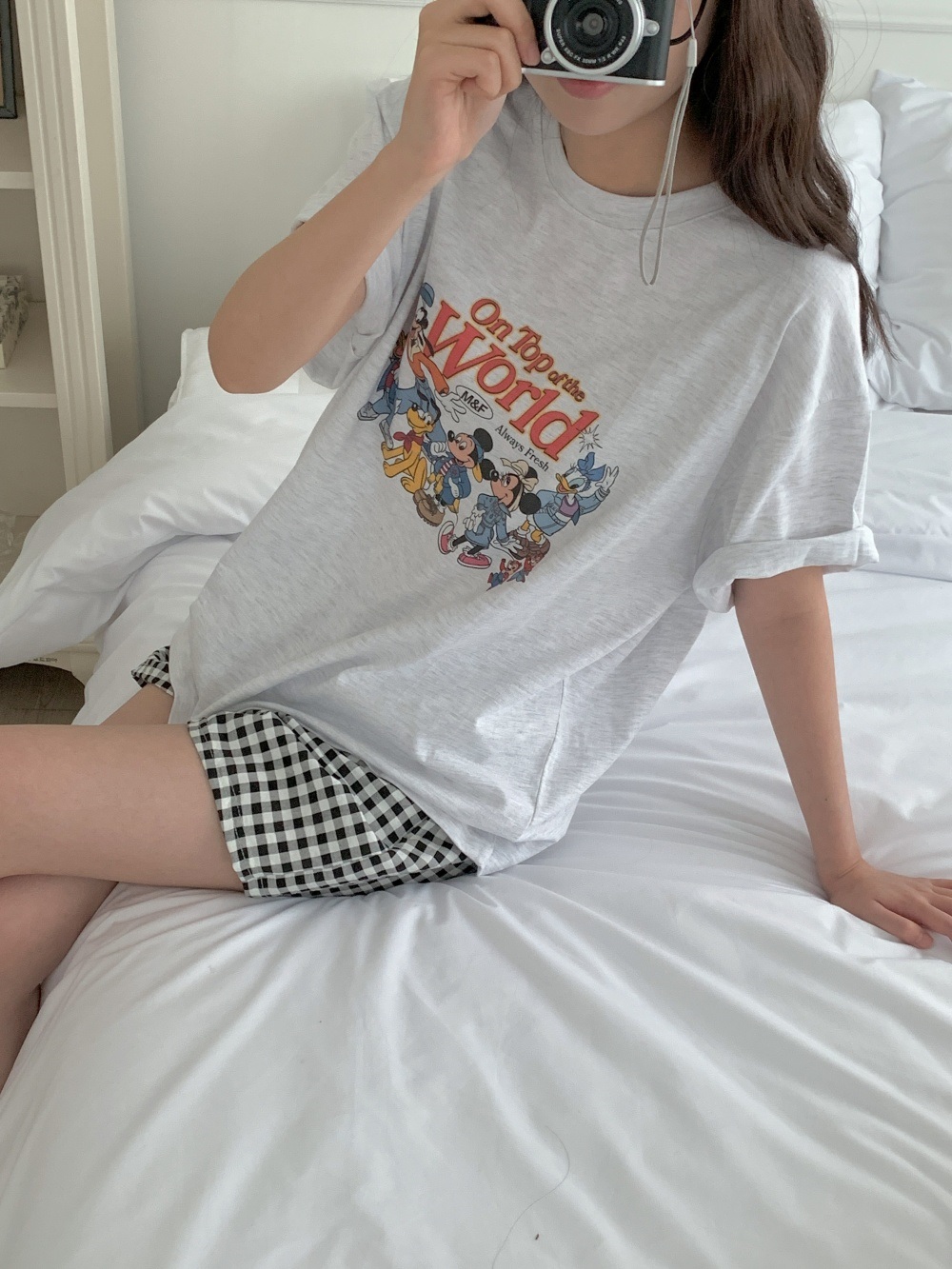 コットンラウンドネック半袖プリントTシャツ | 詳細画像4
