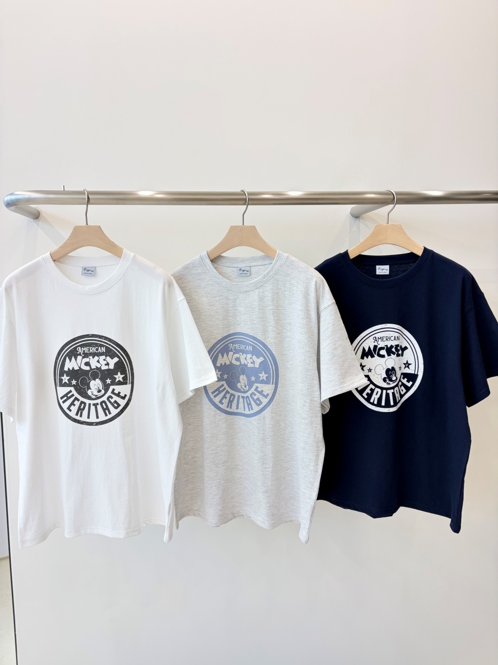コットンラウンドネックボクシー半袖プリントTシャツ | 詳細画像7