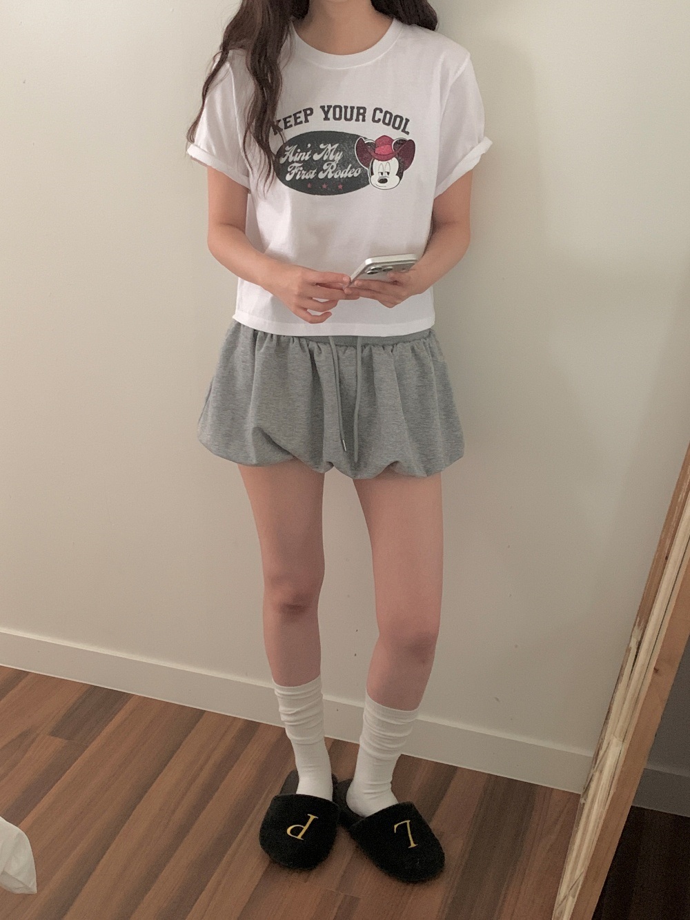 コットンクロップド半袖プリントTシャツ | 詳細画像6