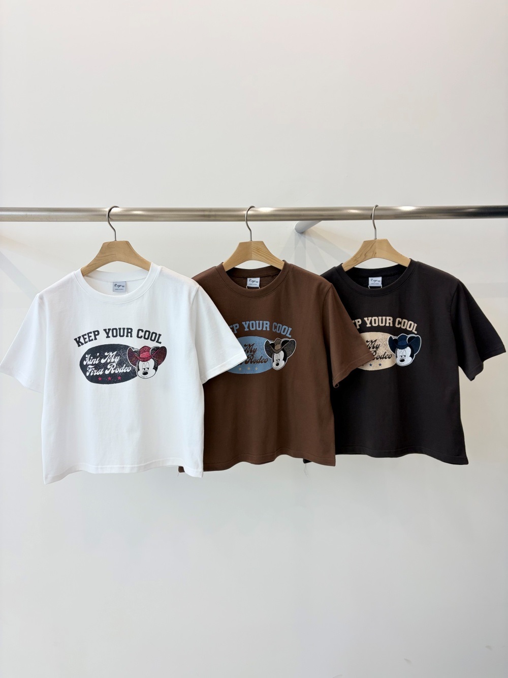 コットンクロップド半袖プリントTシャツ | 詳細画像7