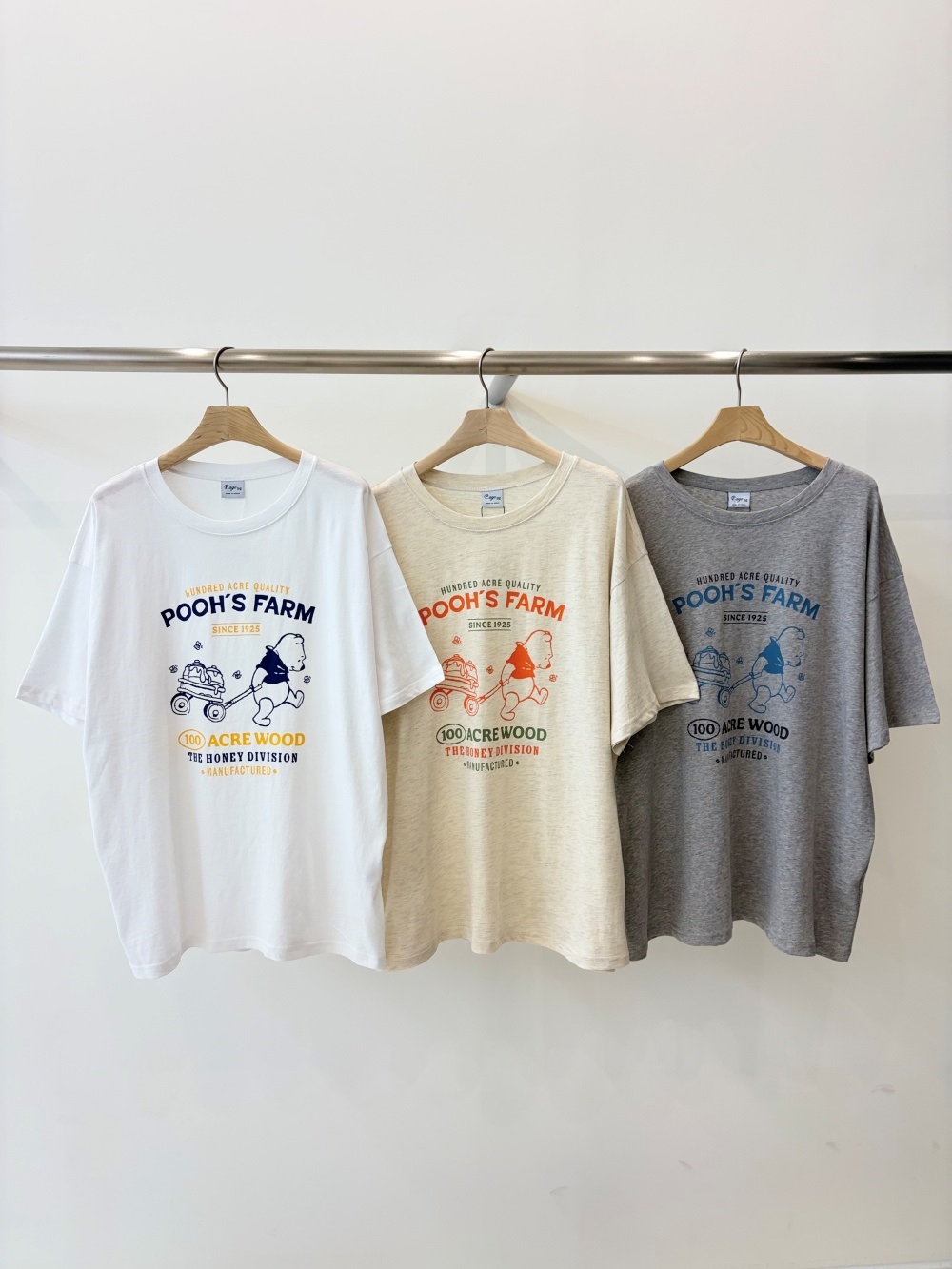 コットンラウンドネックオーバーサイズドロップショルダープリントTシャツ | 詳細画像6