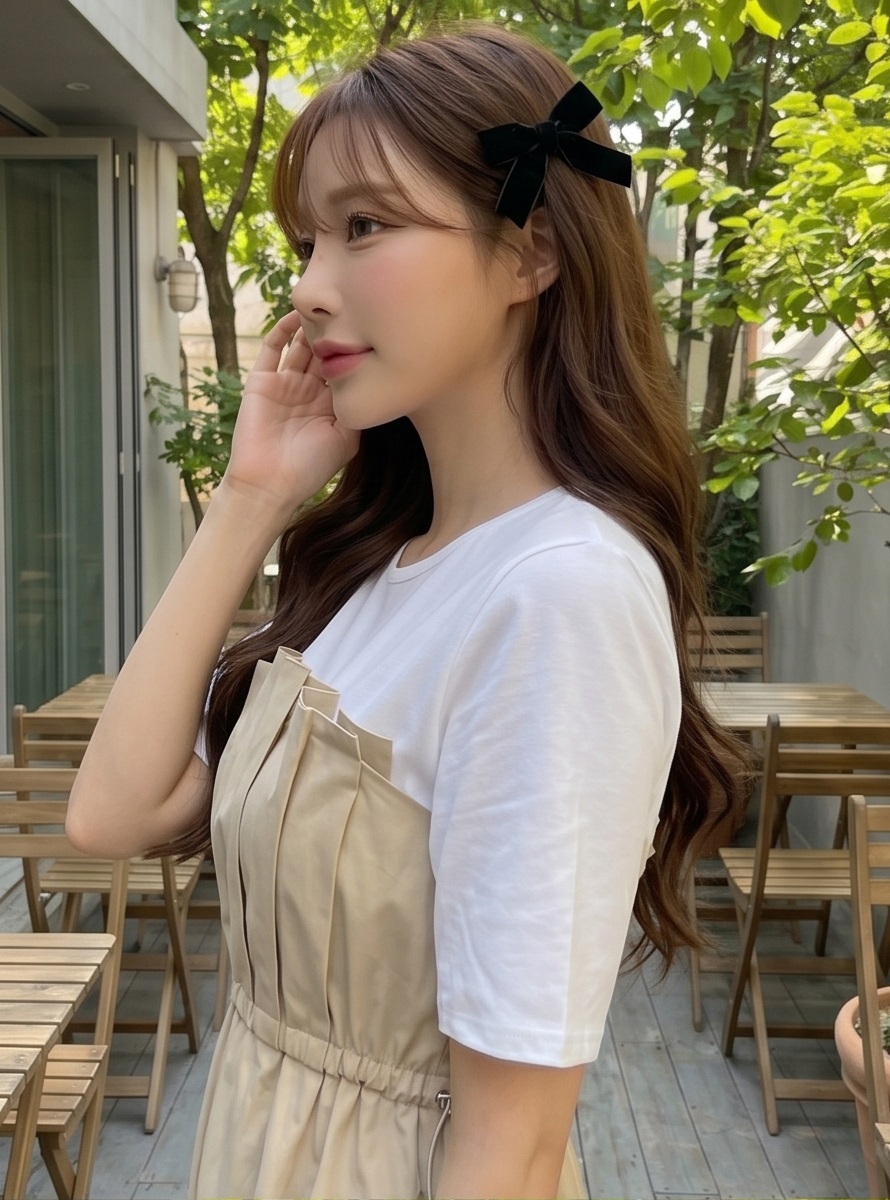 プリーツドローコードロング半袖ワンピース | 詳細画像25
