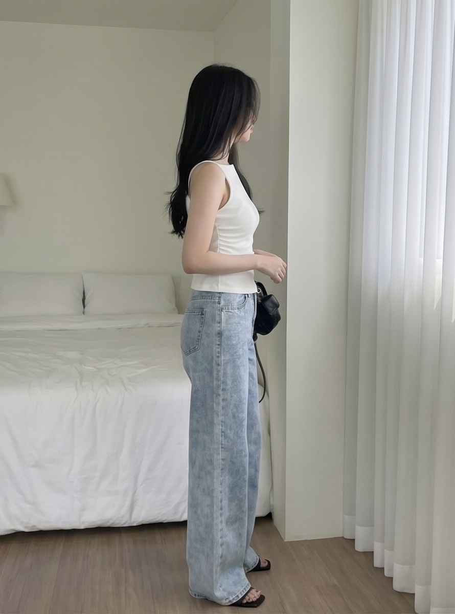 ウォッシングポケットストレートワイドデニムパンツ | 詳細画像14