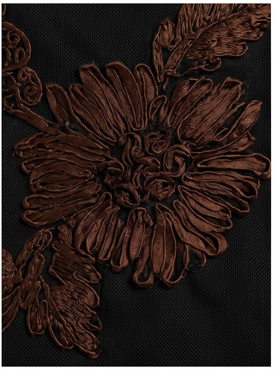 シフォンコンビオフショルダーベーシックスリム刺繍 | 詳細画像28