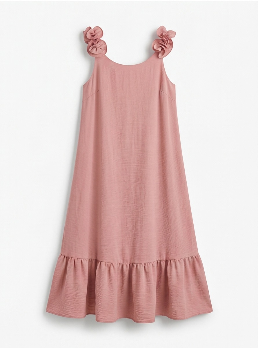 シフォンフリルロングルーズバックレスキャミワンピース | 詳細画像37