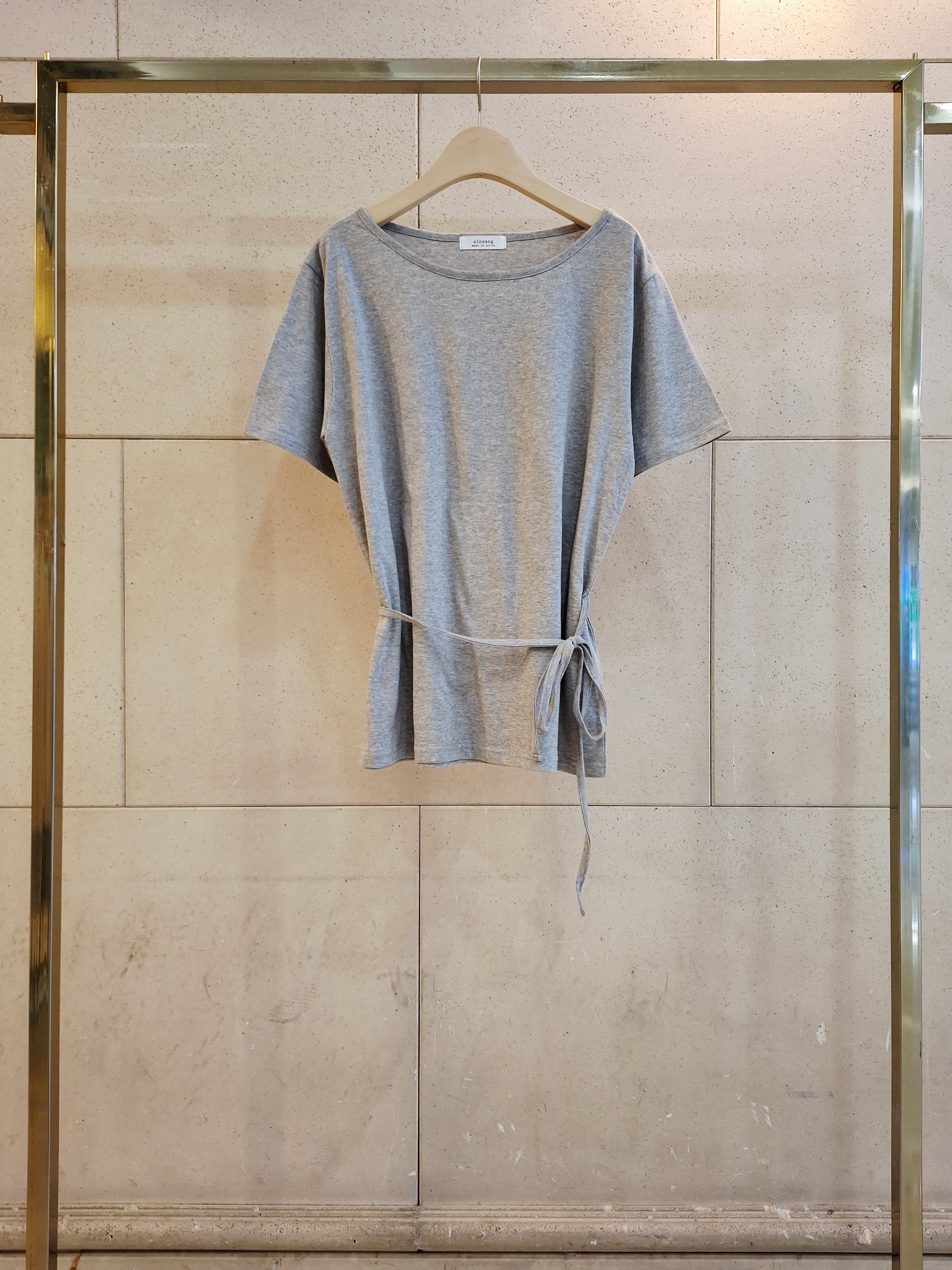 コットンストラップラウンドネック半袖Tシャツ | 詳細画像10