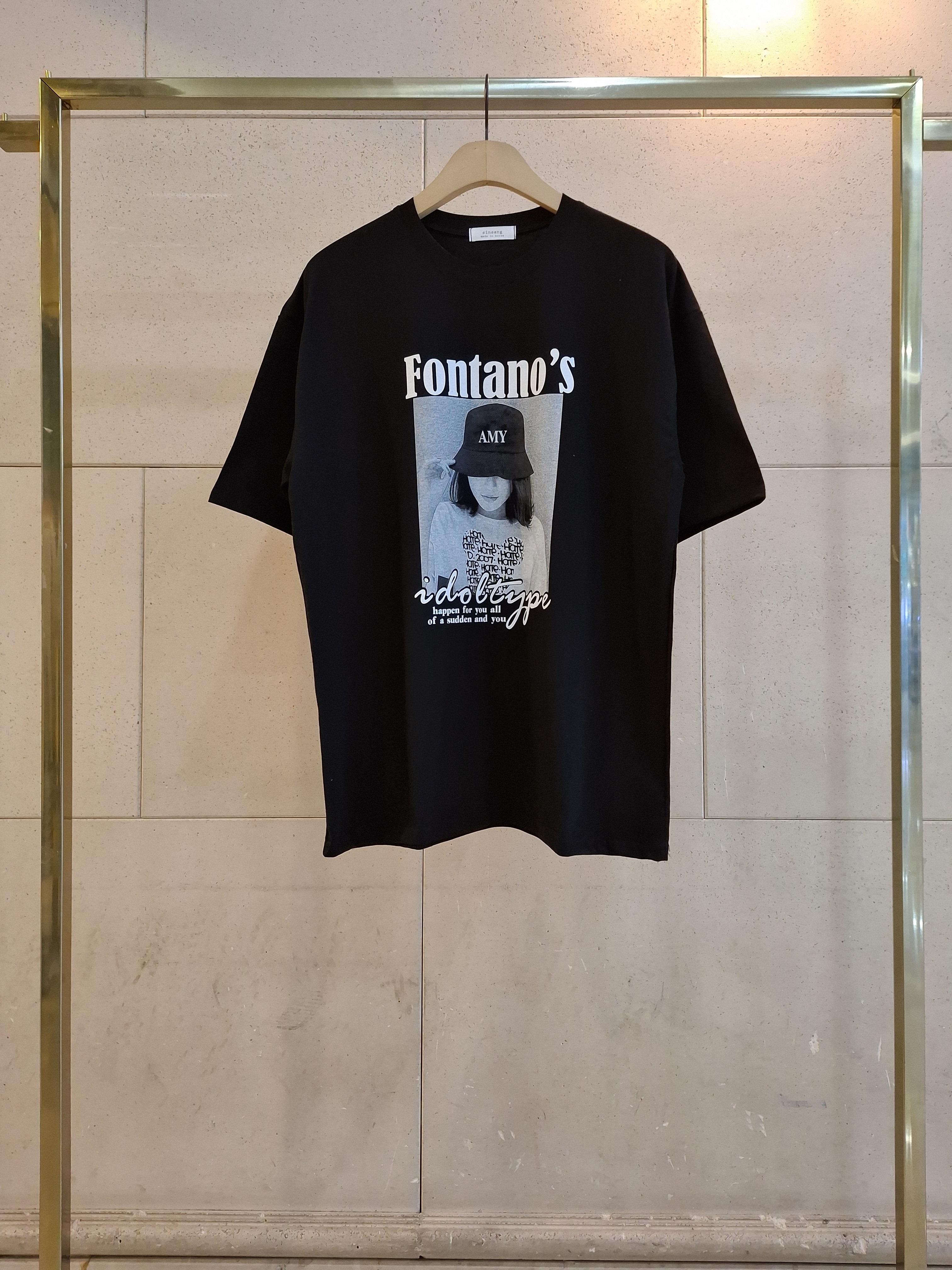 コットンラウンドネックオーバーサイズ半袖プリントTシャツ | 詳細画像14