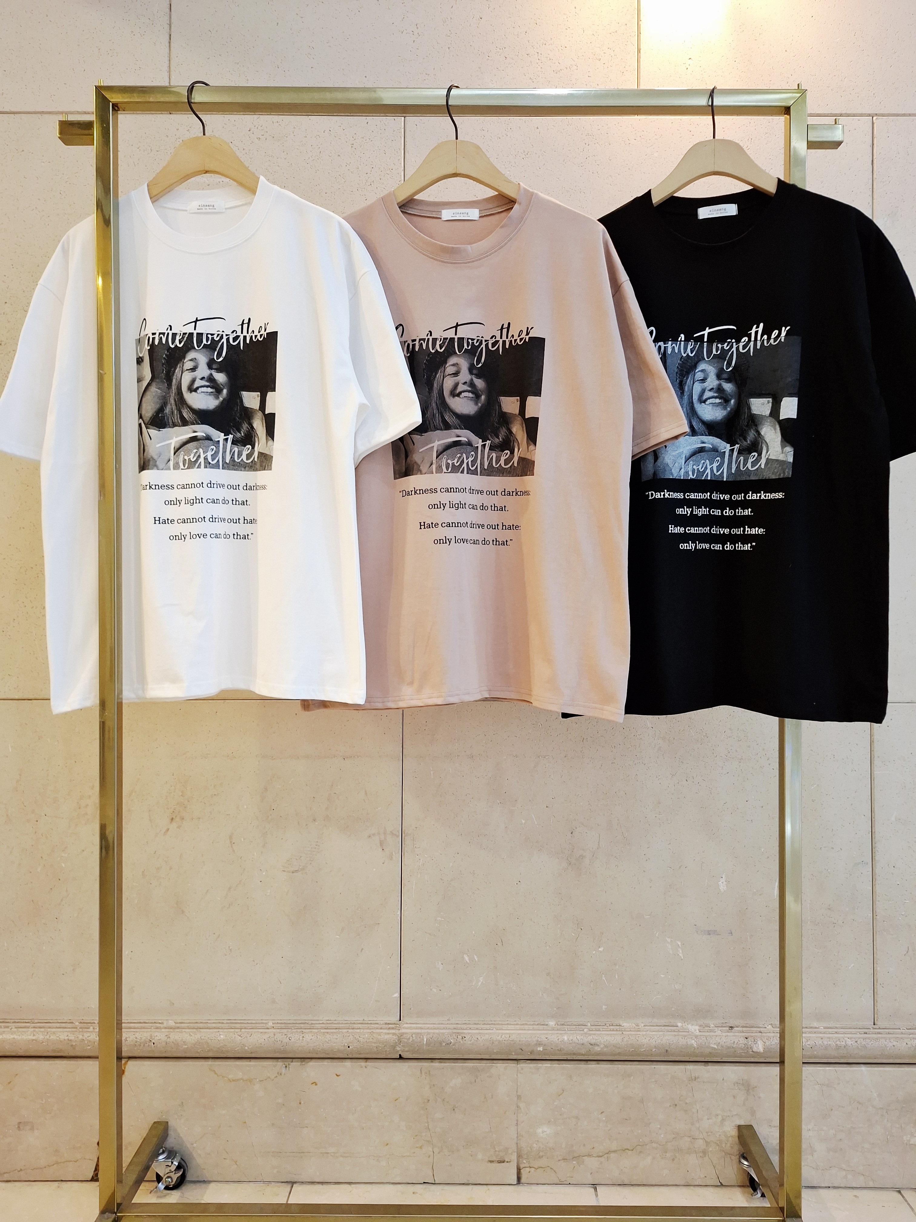 コットンラウンドネックオーバーサイズ半袖プリントTシャツ | 詳細画像15