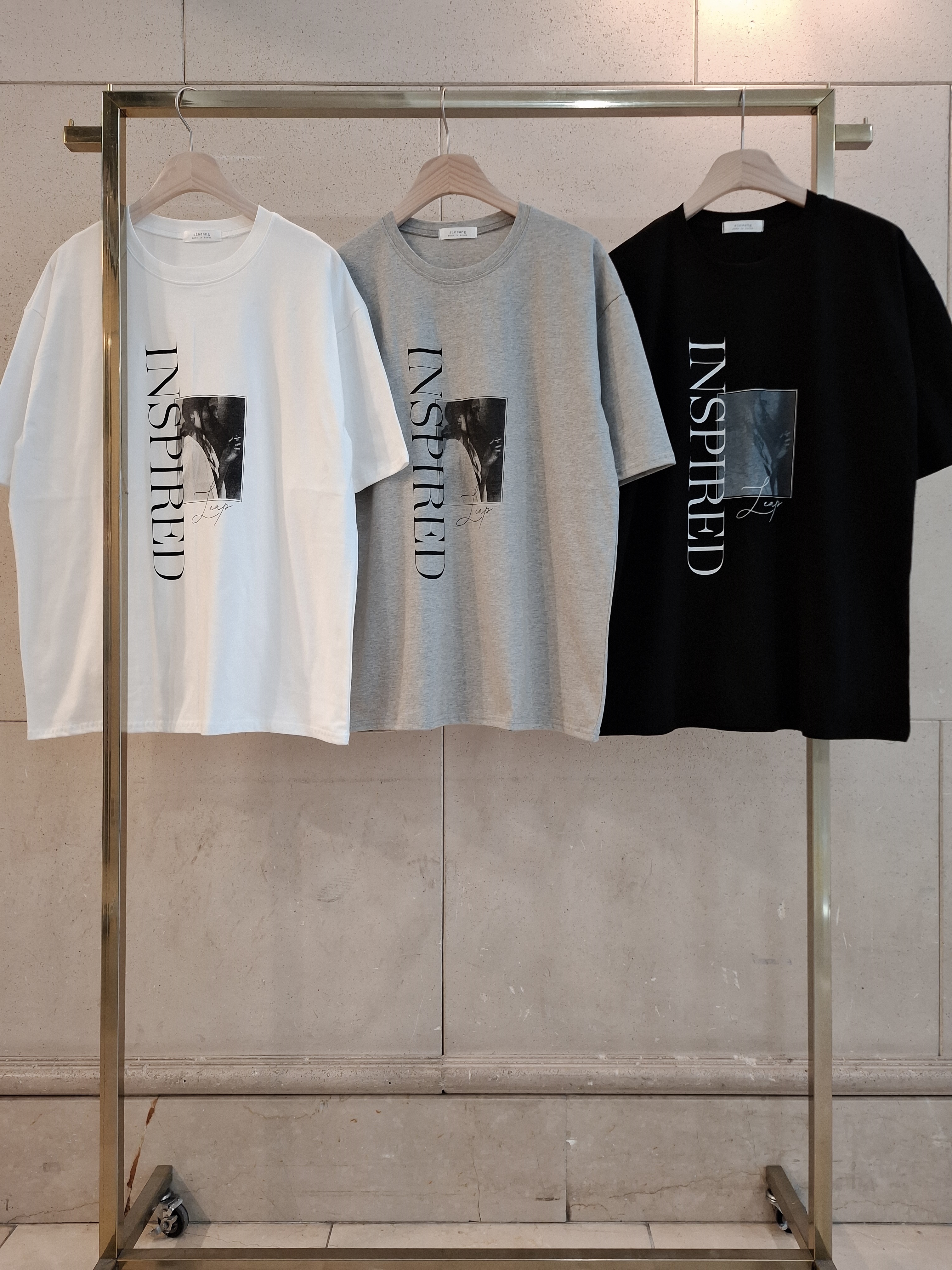コットンラウンドネックオーバーサイズ半袖プリントTシャツ | 詳細画像14