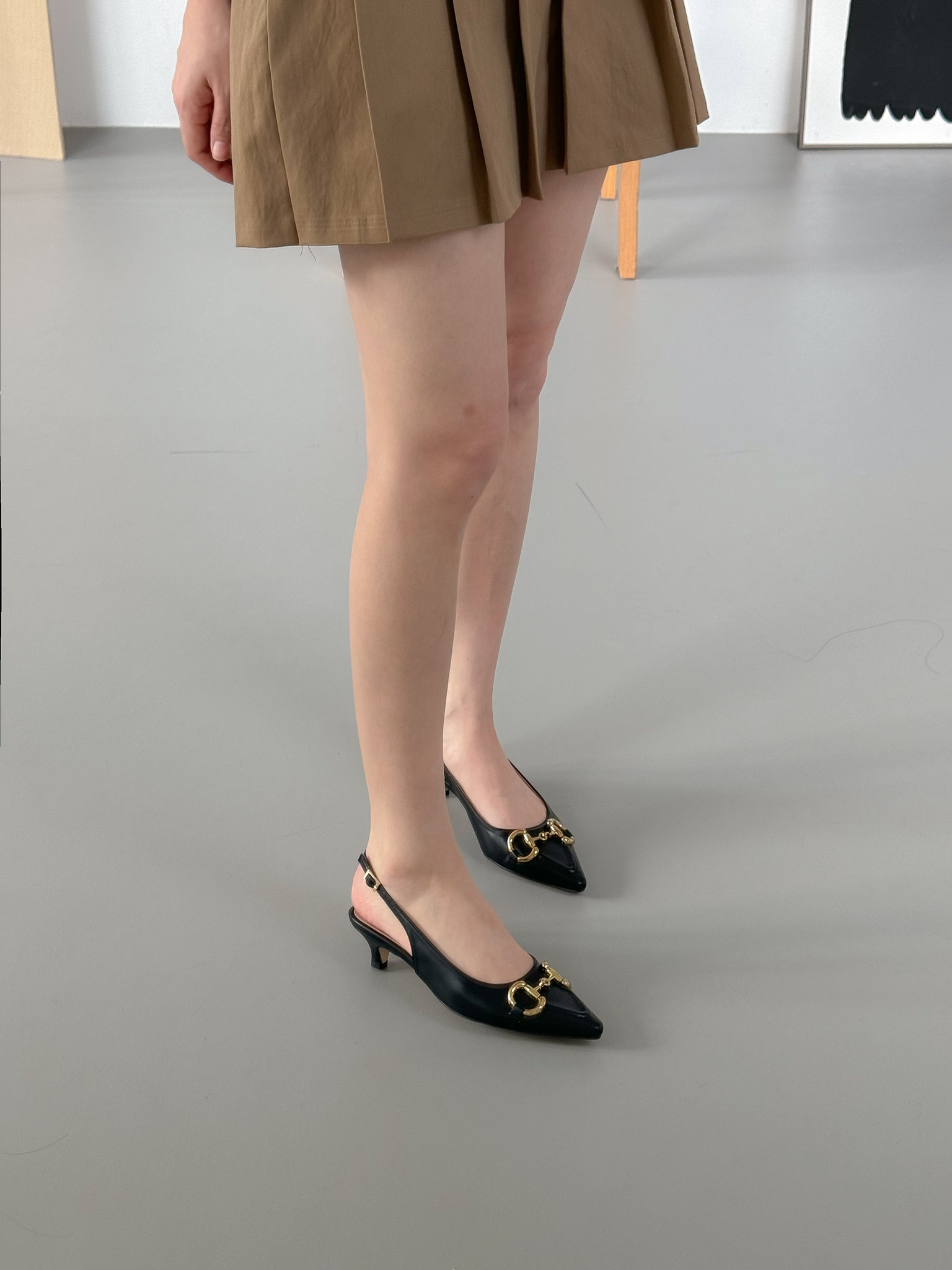 レザー調ベルトスティレットヒールパンプス | 詳細画像23