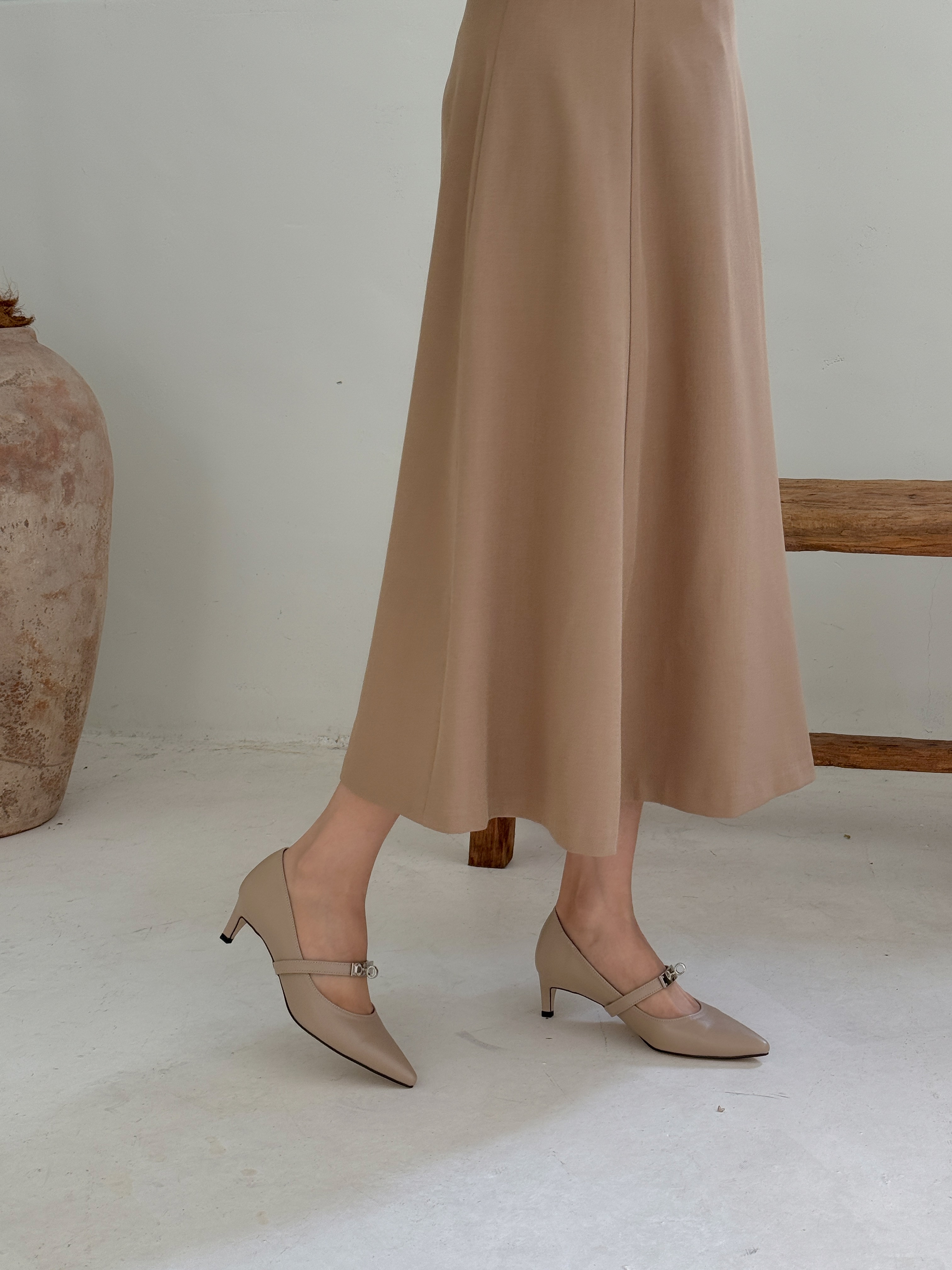 レザー調スティレットヒールヒールパンプス | 詳細画像24