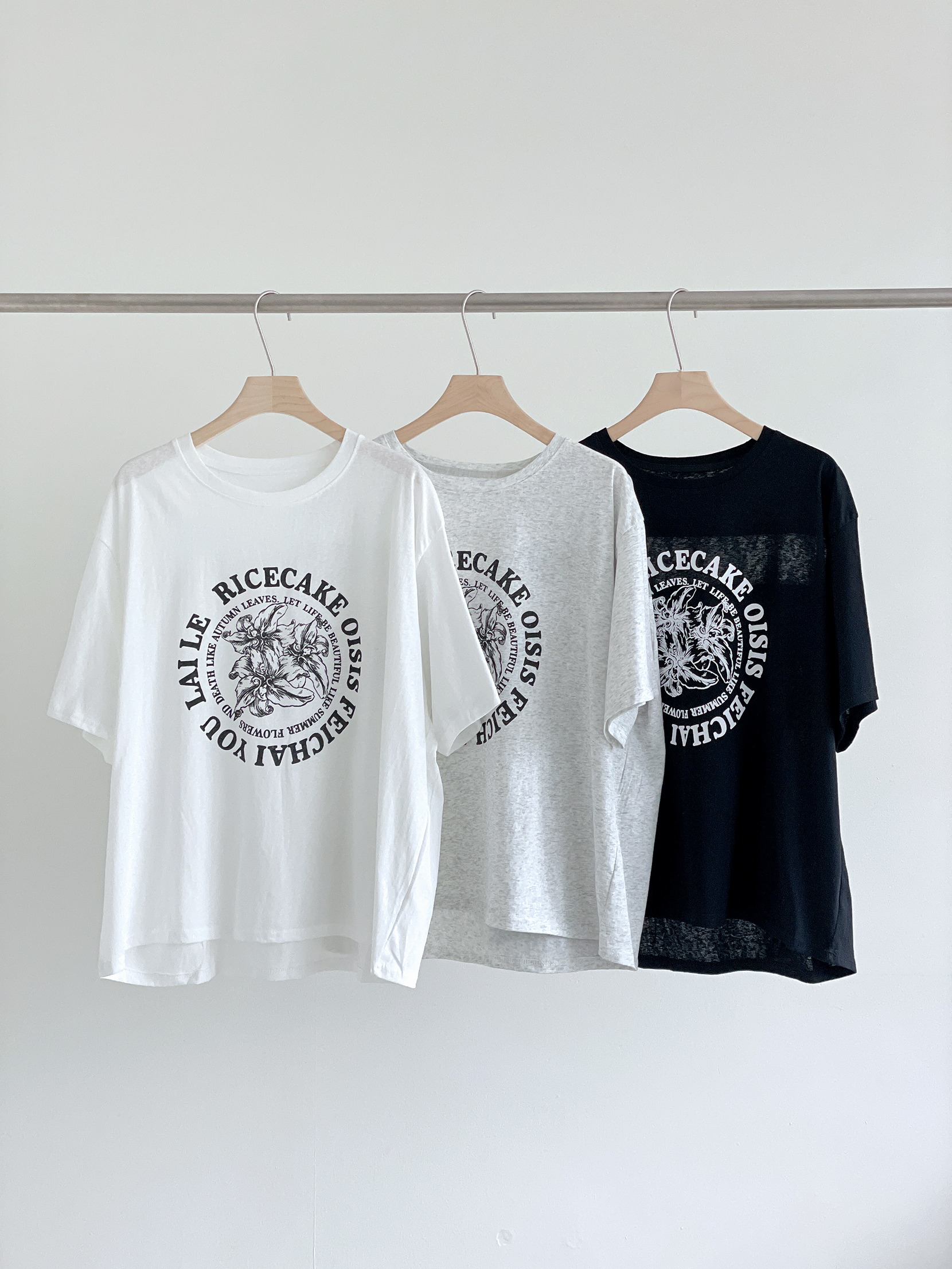 ラウンドネックオーバーサイズ半袖レタリングTシャツ | 詳細画像17
