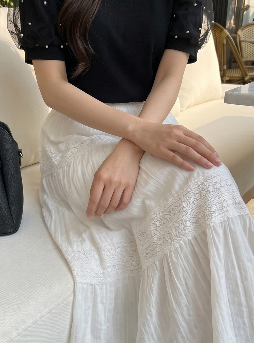 シフォンコンビエコパール半袖Tシャツ | 詳細画像7