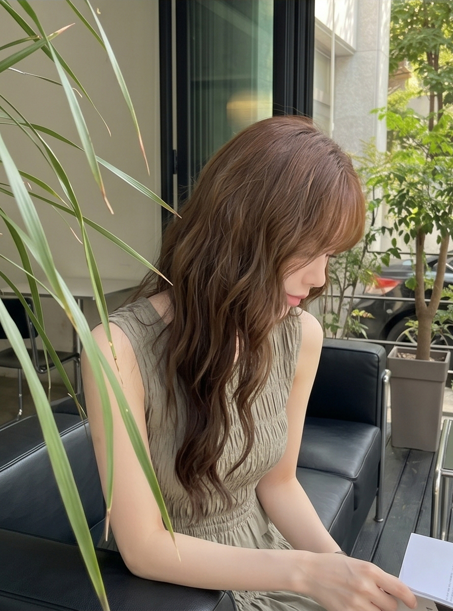 コットンシャーリングロングフレアワンピース | 詳細画像23