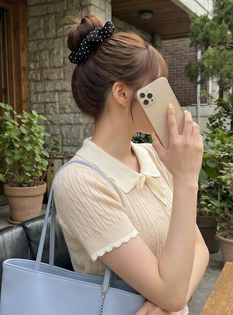 カラーケーブル半袖リボンケーブルニット | 詳細画像8