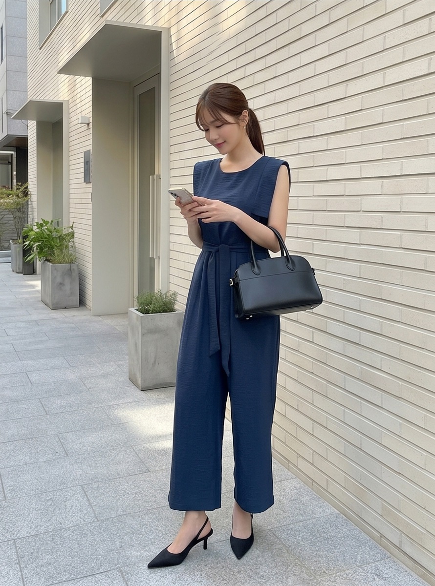 ルーズツータックワイドオールインワンストラップ付 | 詳細画像2