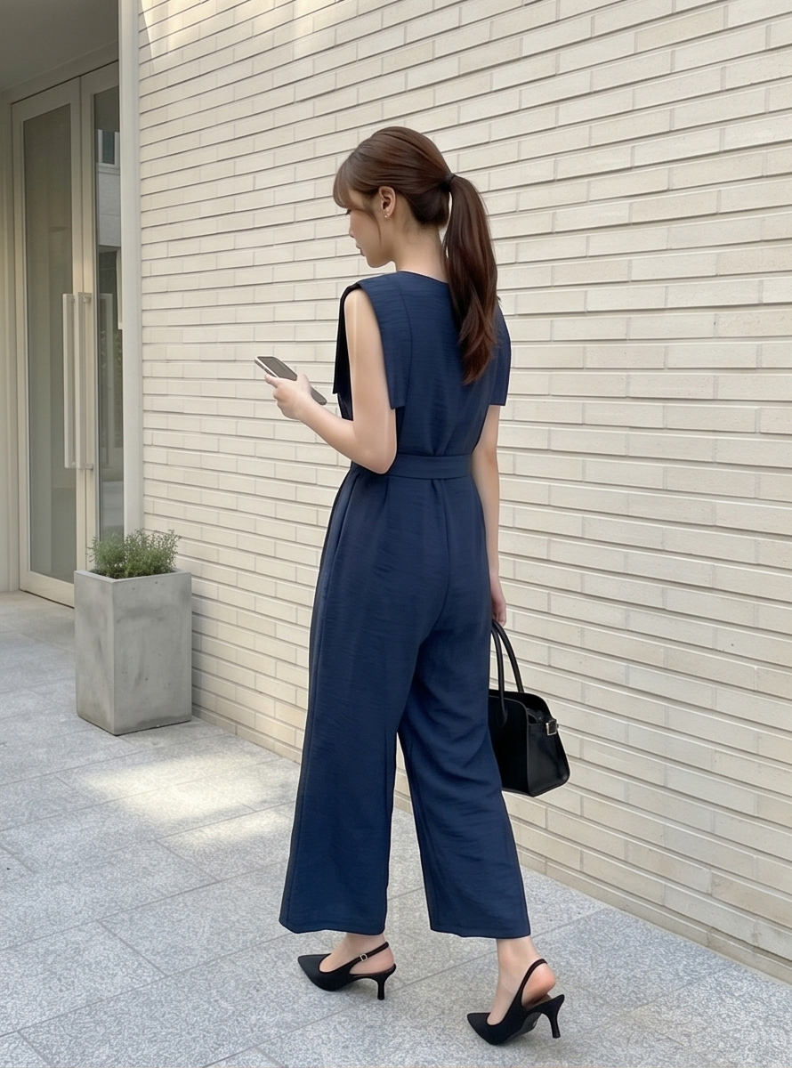 ルーズツータックワイドオールインワンストラップ付 | 詳細画像7