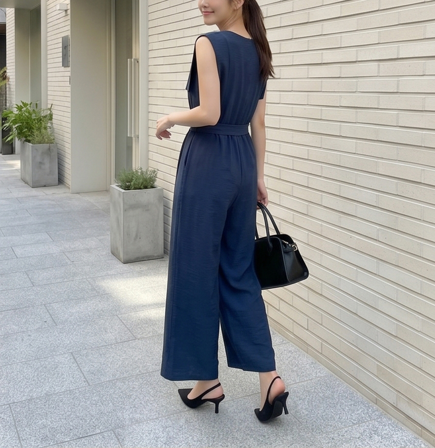 ルーズツータックワイドオールインワンストラップ付 | 詳細画像15