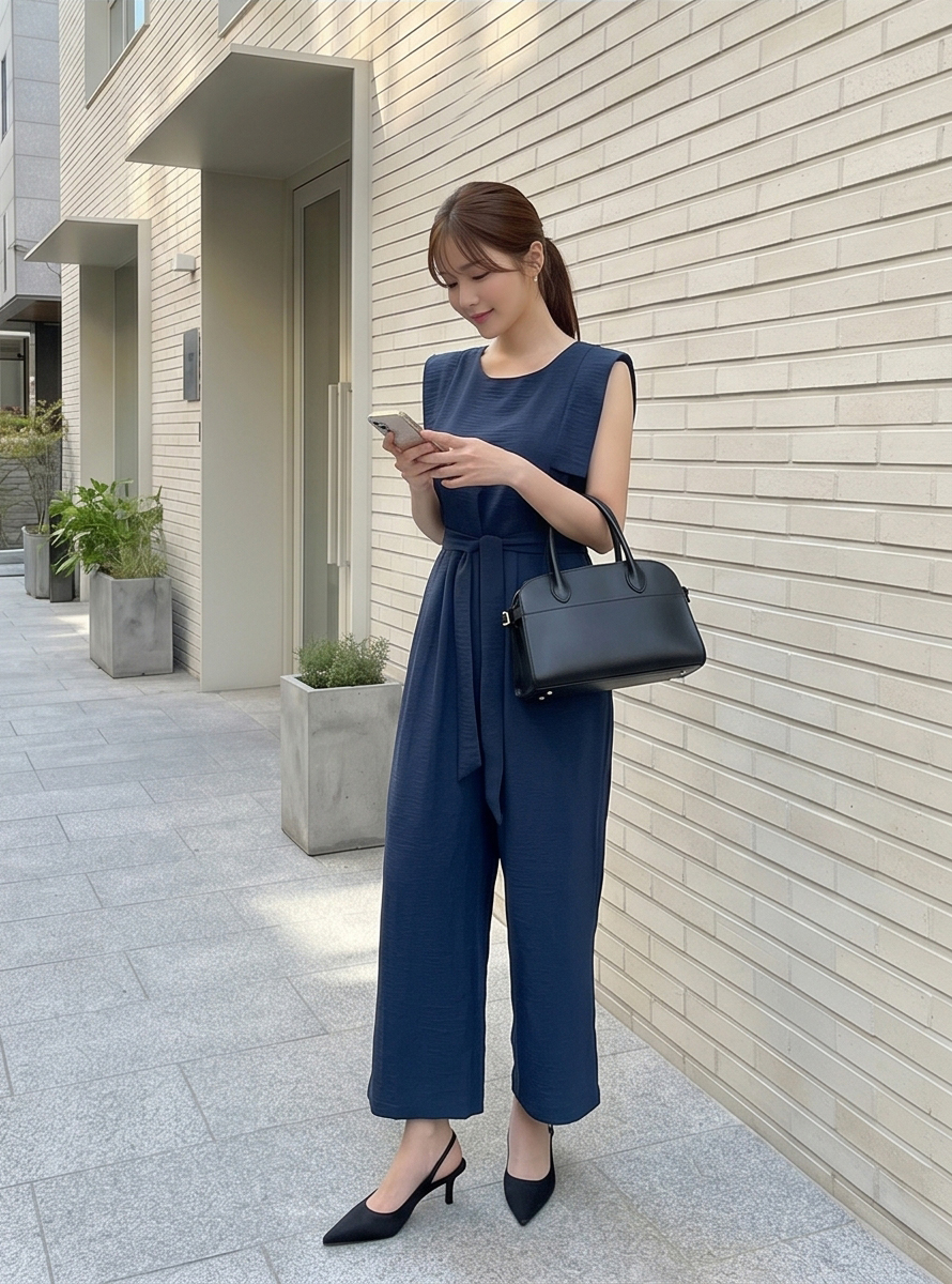 ルーズツータックワイドオールインワンストラップ付 | 詳細画像21