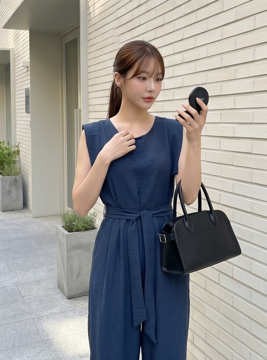 ルーズツータックワイドオールインワンストラップ付 | 詳細画像23