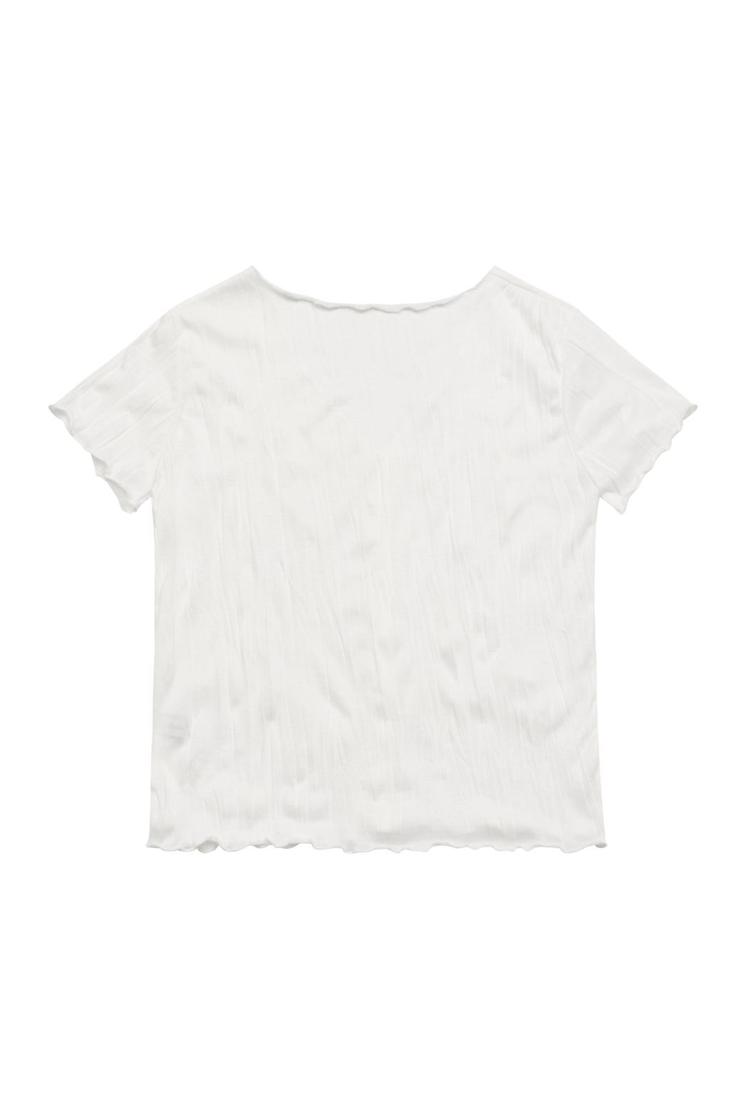 ボタンVネックプリーツベーシッククロップド無地TシャツカーディガンSS | 詳細画像28