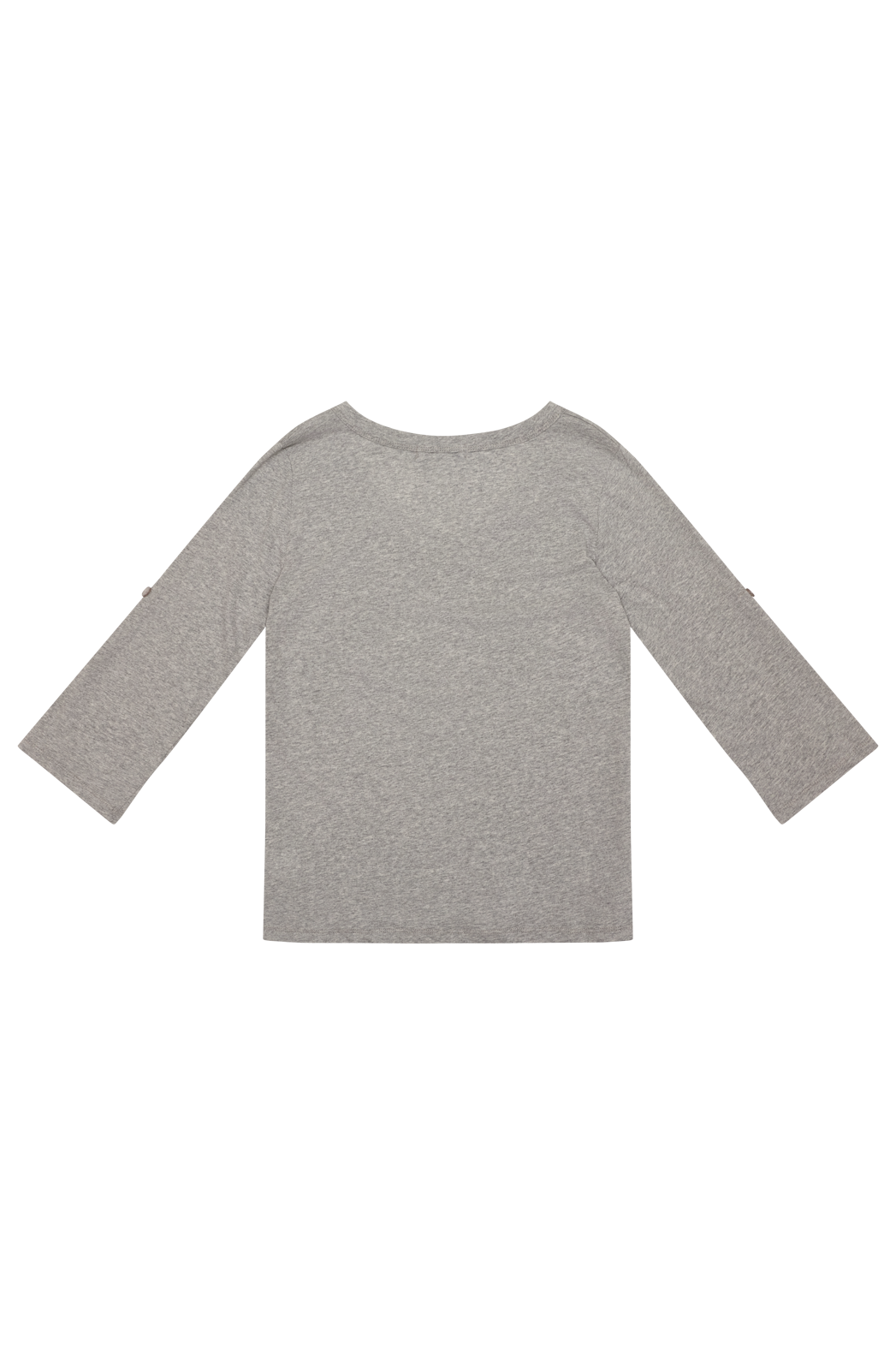 コットンボタンヘンリーネックアジャストセミクロップド無地TシャツSS | 詳細画像17