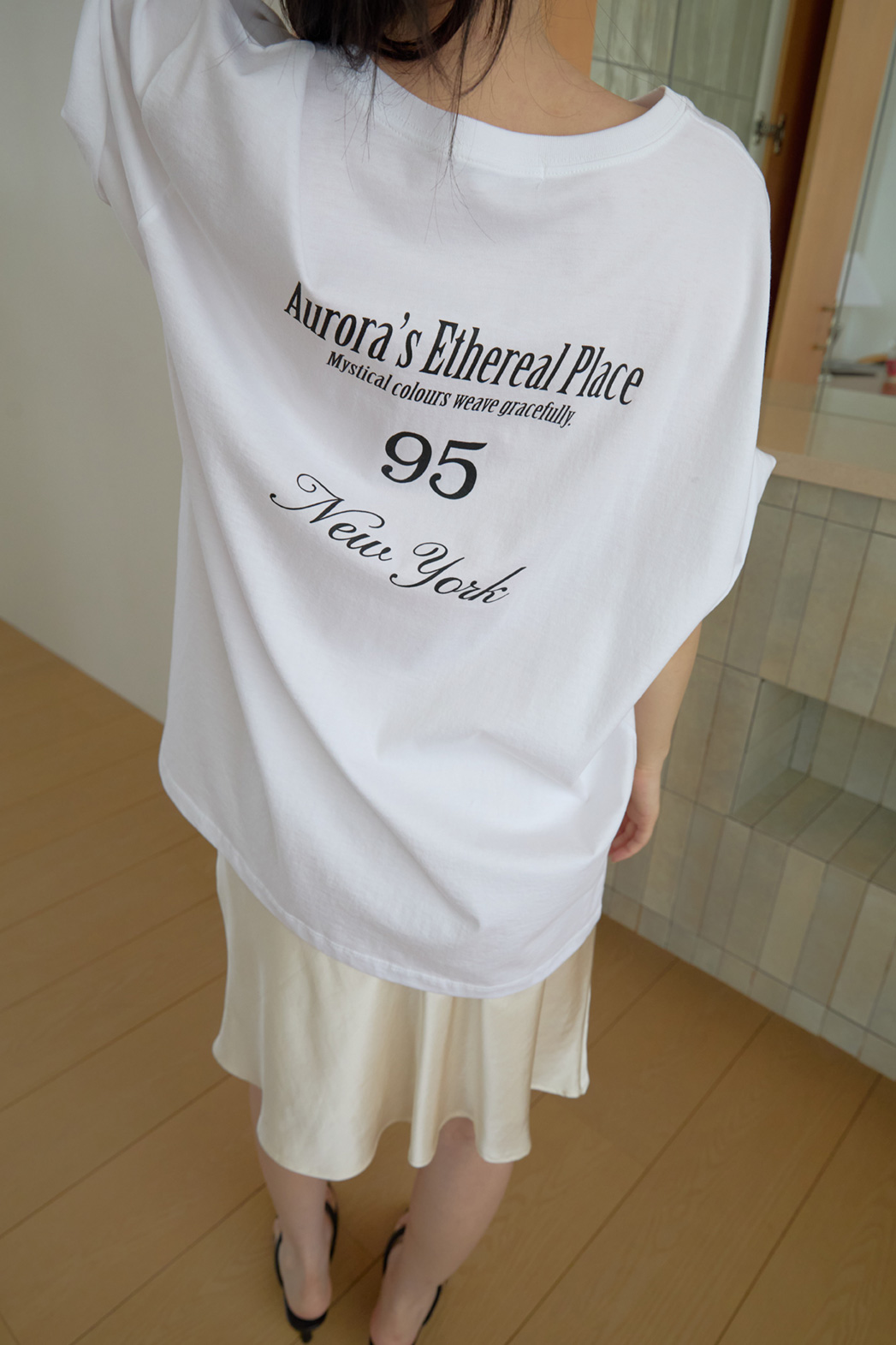 コットンオーバーサイズレタリングカラーTシャツSS | 詳細画像14