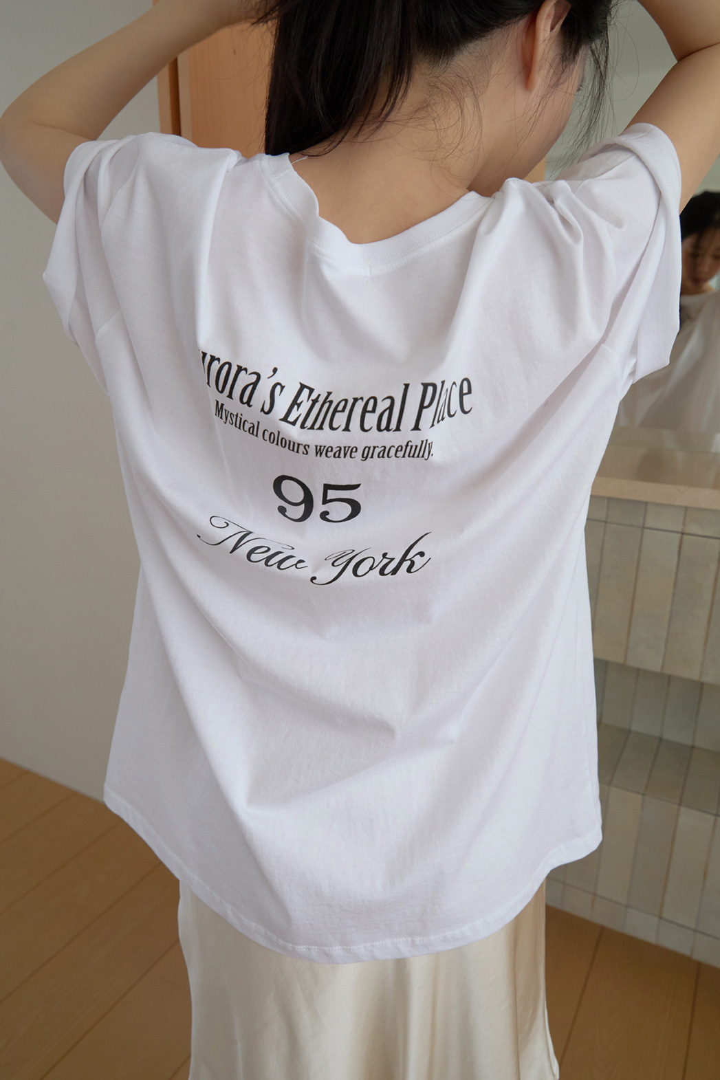 コットンオーバーサイズレタリングカラーTシャツSS | 詳細画像16