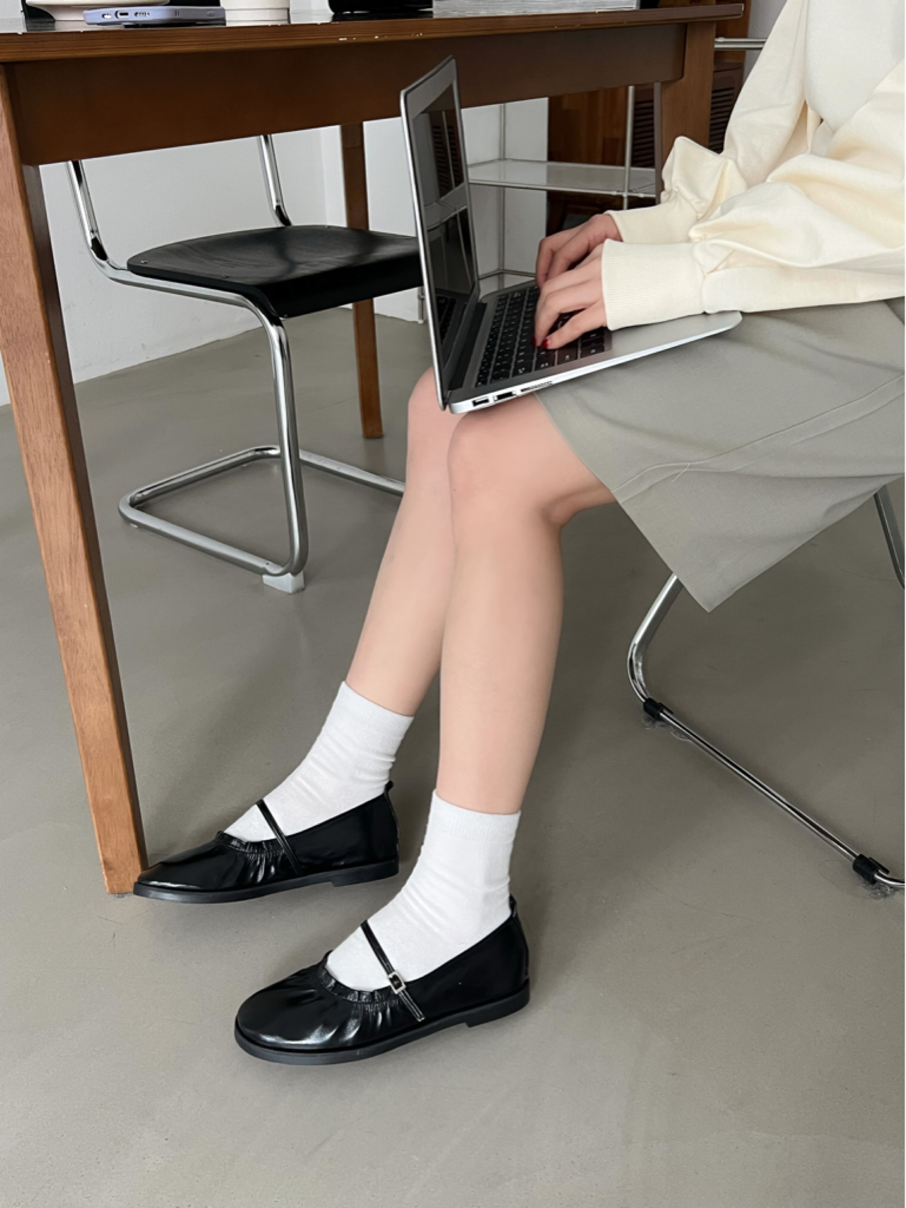 レザー調フラットシューズ | 詳細画像13