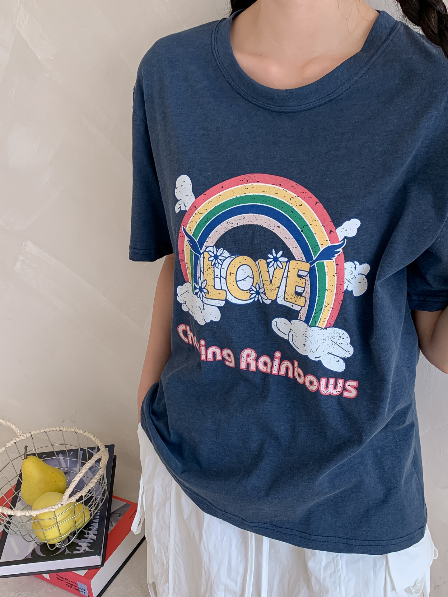 コットンラウンドネックベーシック半袖ロゴTシャツ | 詳細画像22
