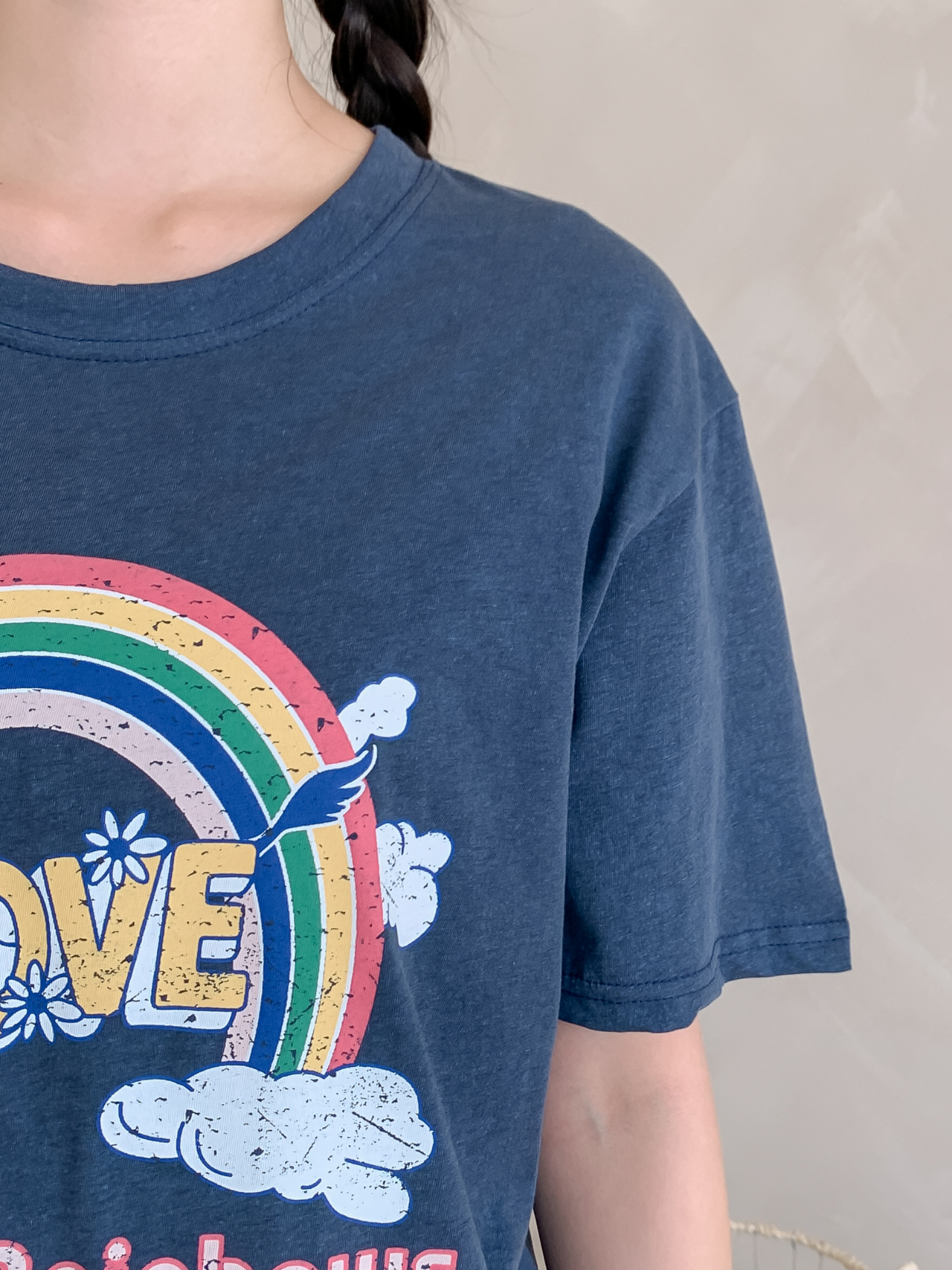 コットンラウンドネックベーシック半袖ロゴTシャツ | 詳細画像26