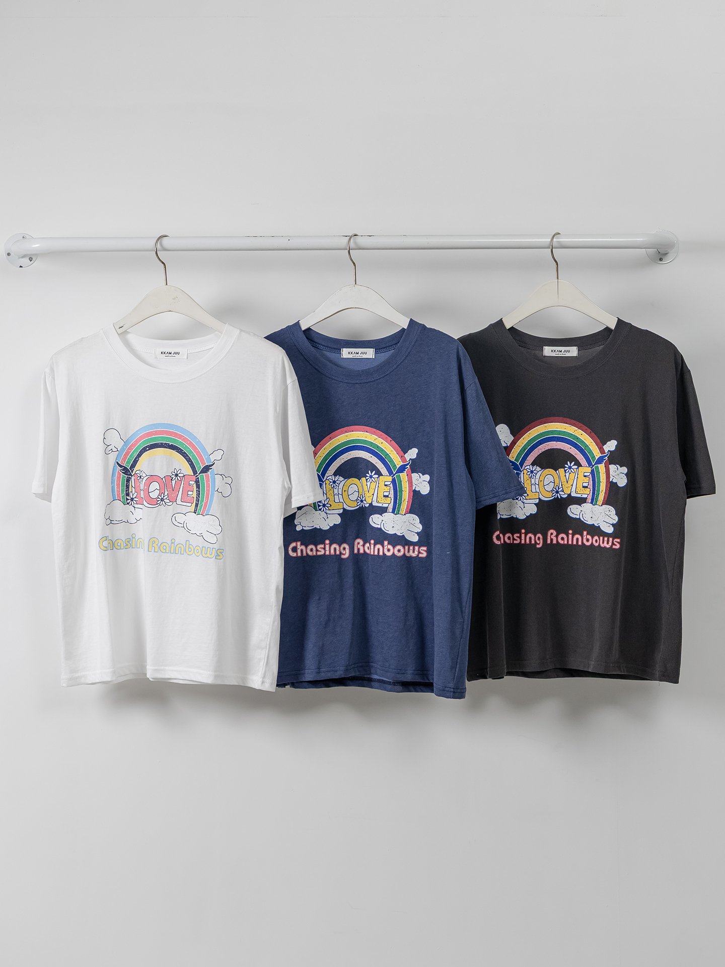 コットンラウンドネックベーシック半袖ロゴTシャツ | 詳細画像36