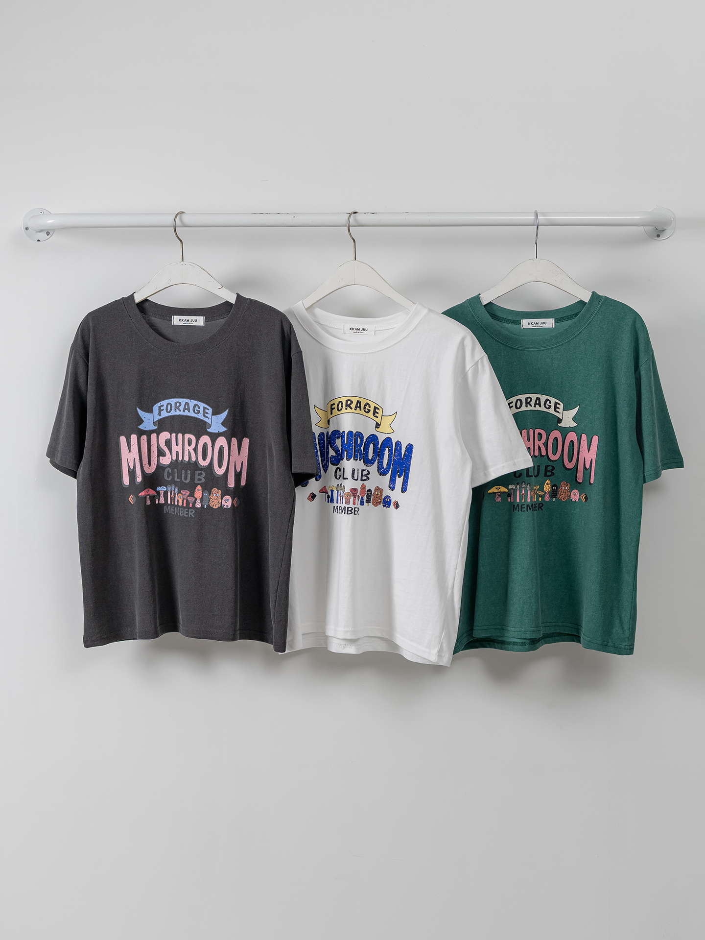 コットンラウンドネックベーシック半袖ロゴTシャツ | 詳細画像37