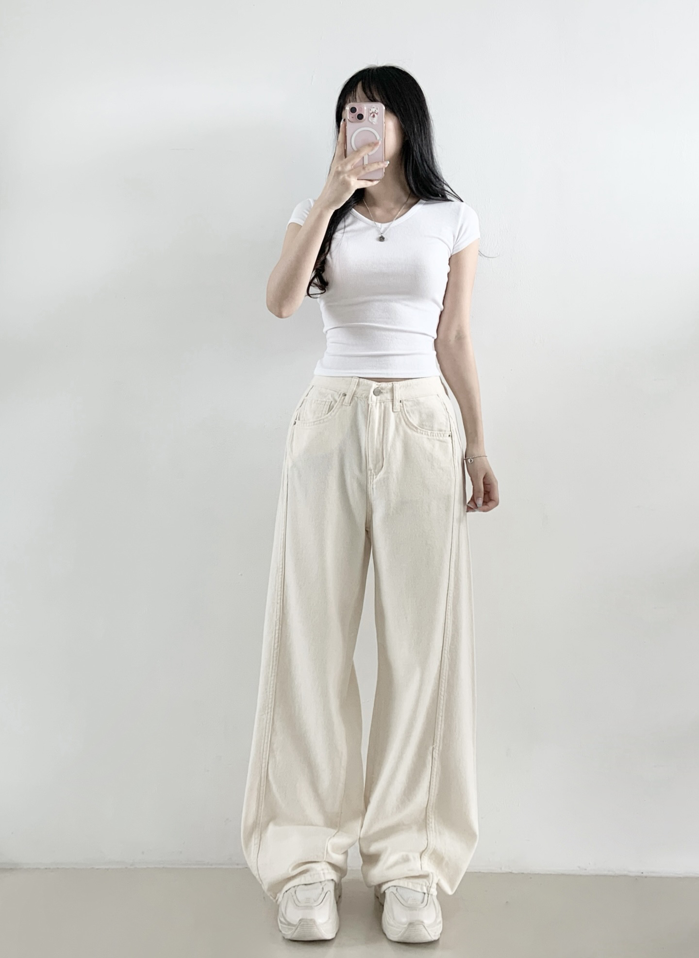 コットンワイドサイドピンタックパンツ | 詳細画像2