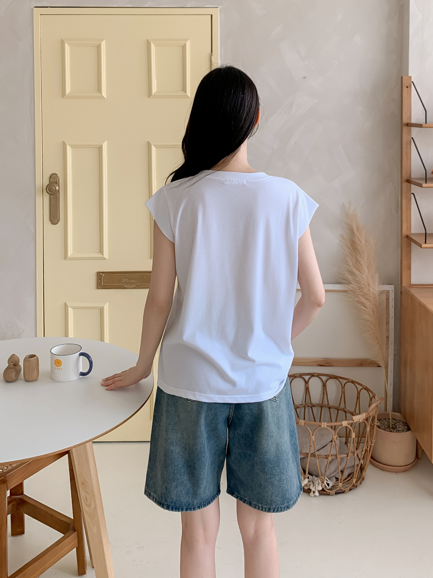 ラウンドネックポケットベーシック半袖Tシャツ | 詳細画像6