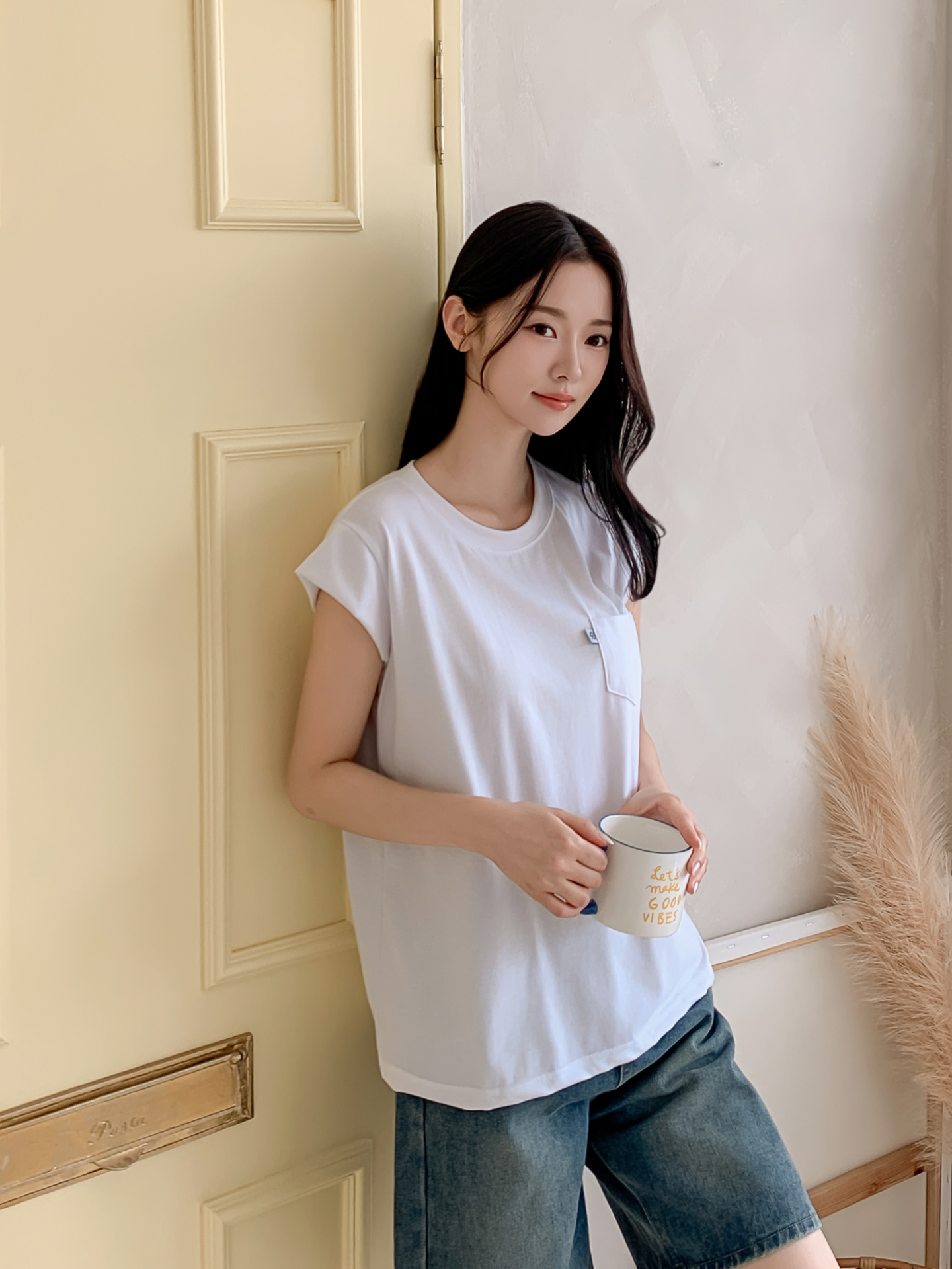 ラウンドネックポケットベーシック半袖Tシャツ | 詳細画像8