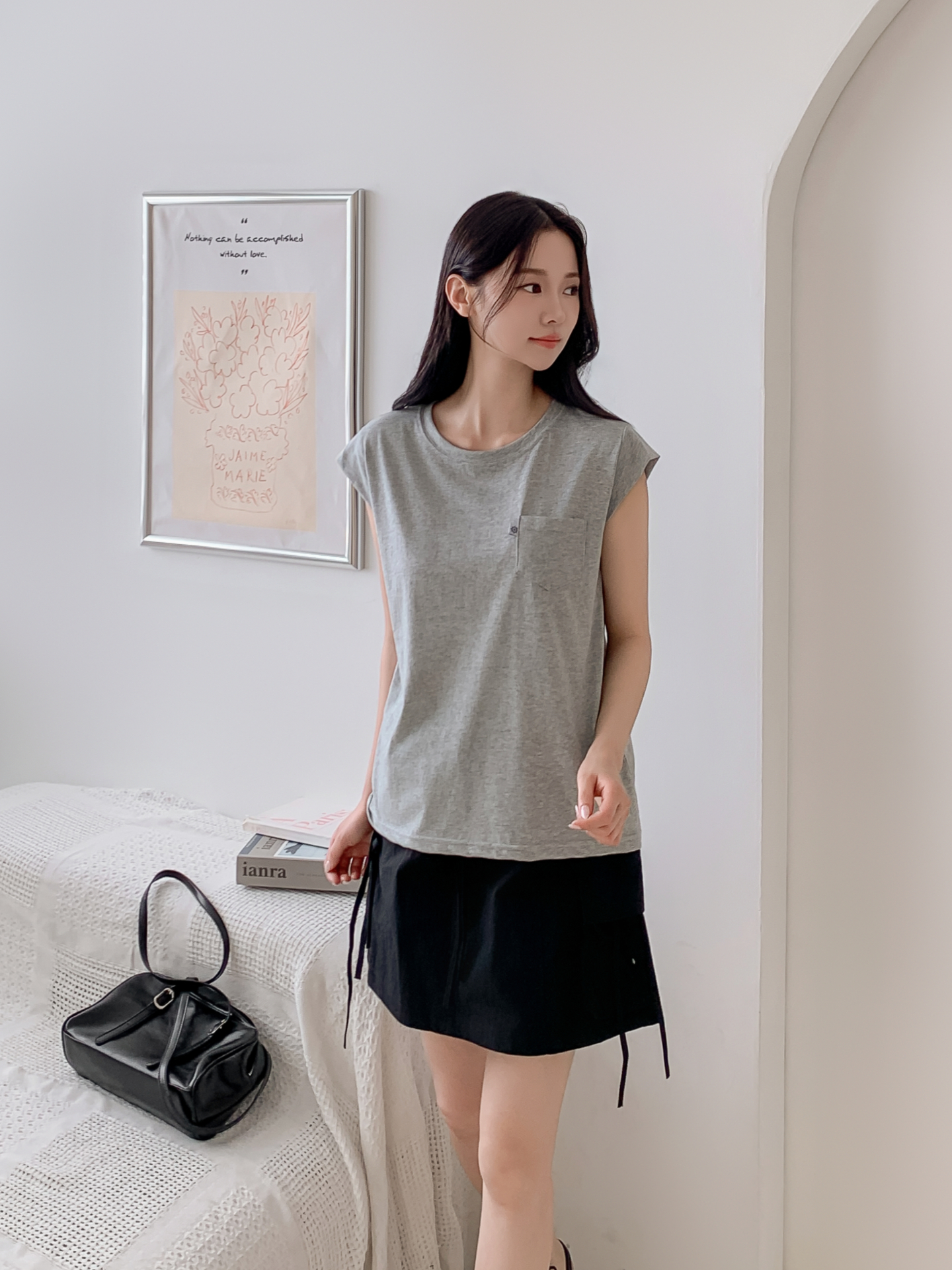 ラウンドネックポケットベーシック半袖Tシャツ | 詳細画像21