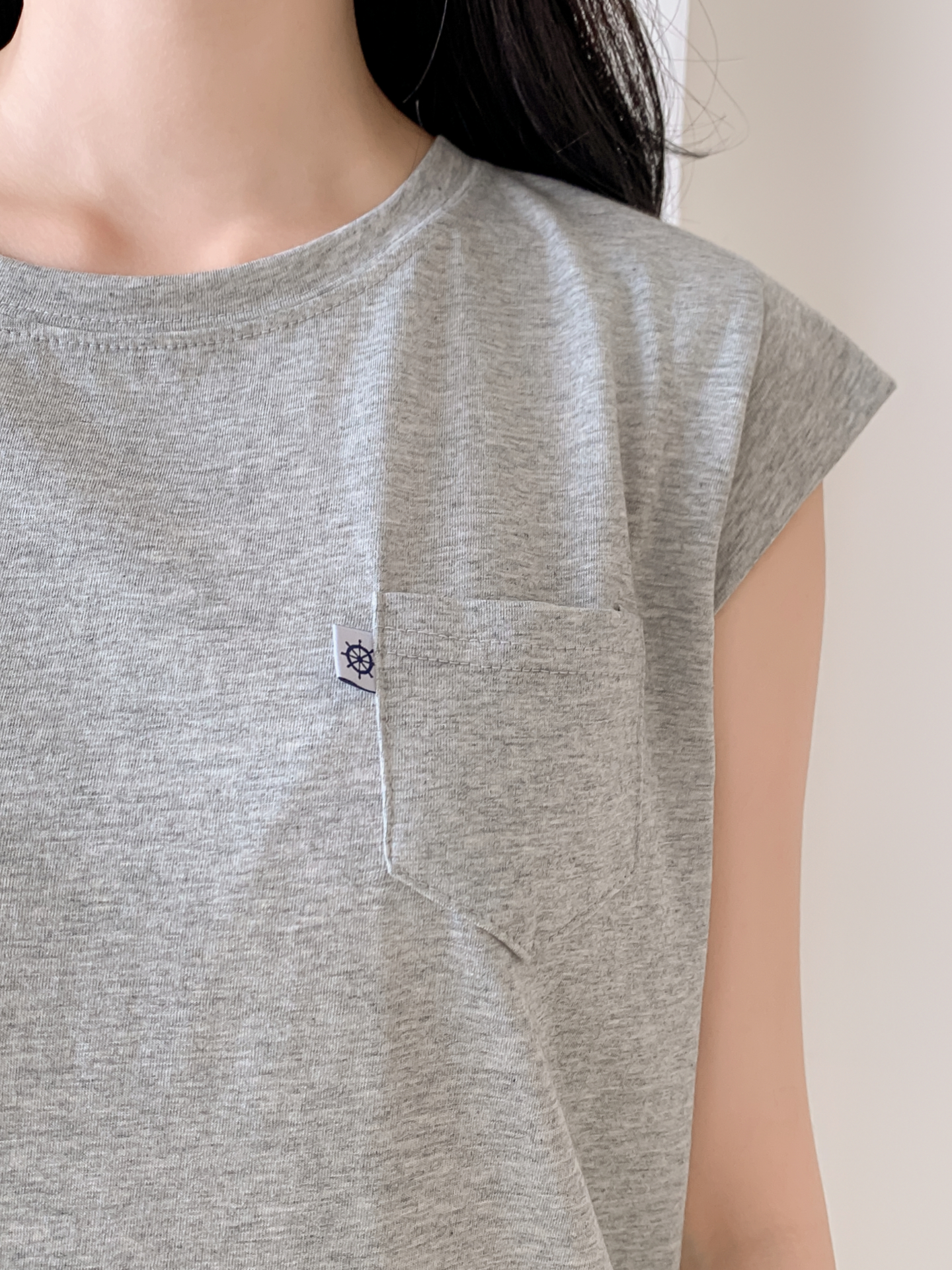 ラウンドネックポケットベーシック半袖Tシャツ | 詳細画像23