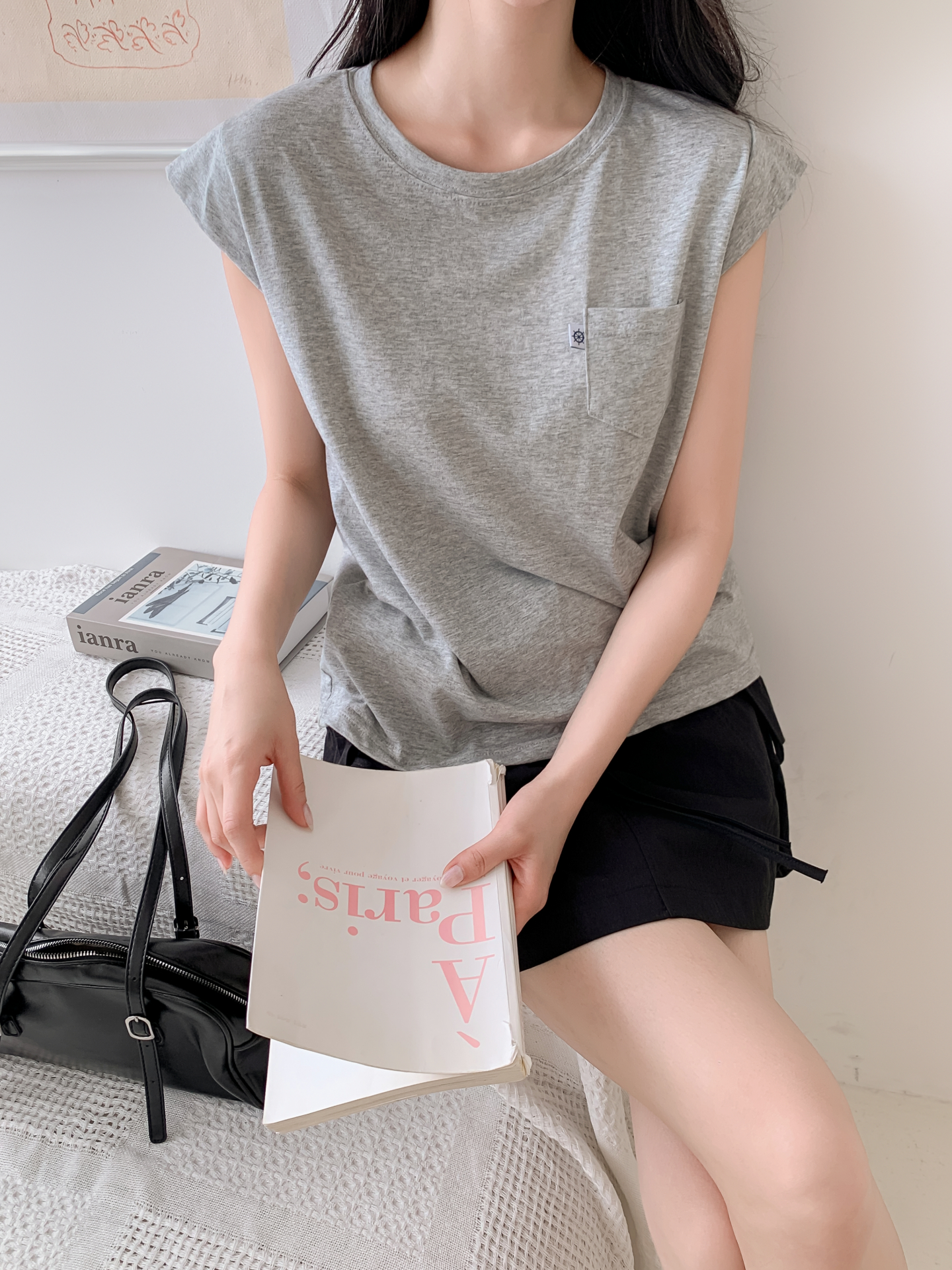 ラウンドネックポケットベーシック半袖Tシャツ | 詳細画像29
